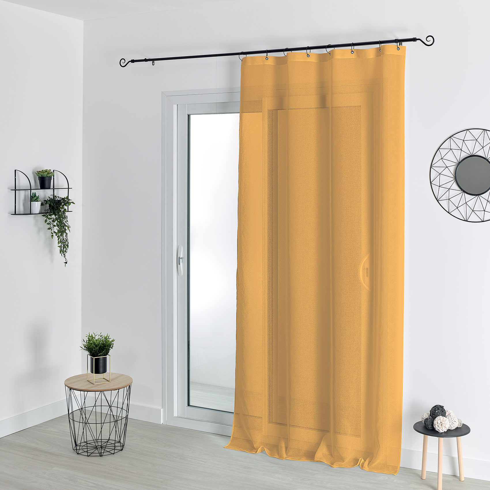 Voilage à anneaux noirs amovibles — vue 5