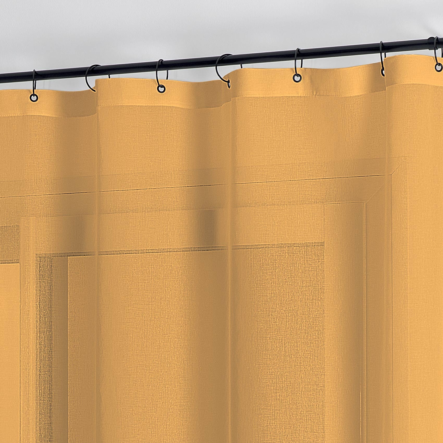 Voilage à anneaux noirs amovibles — vue 6