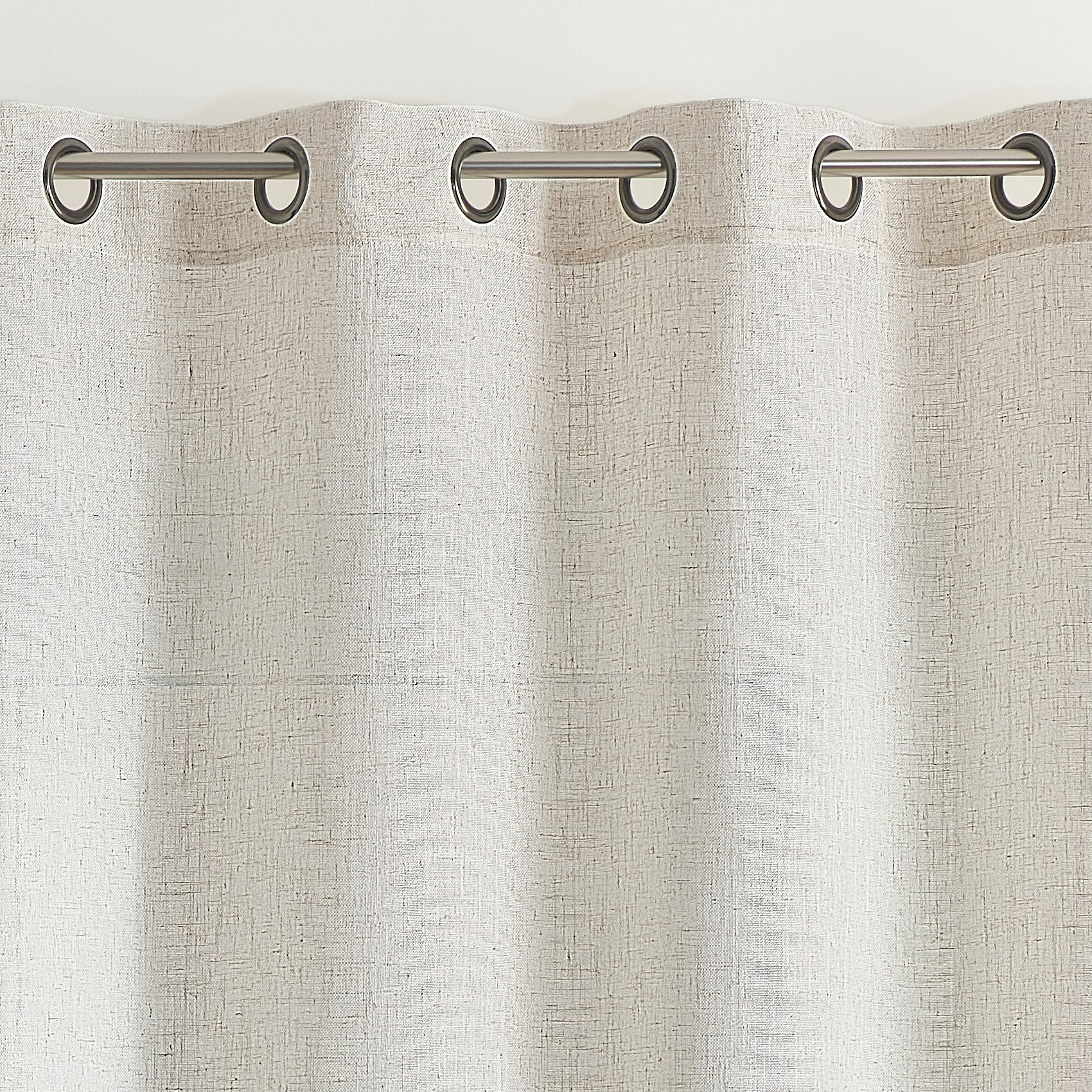 Rideau en poly-lin à oeillet — vue 3