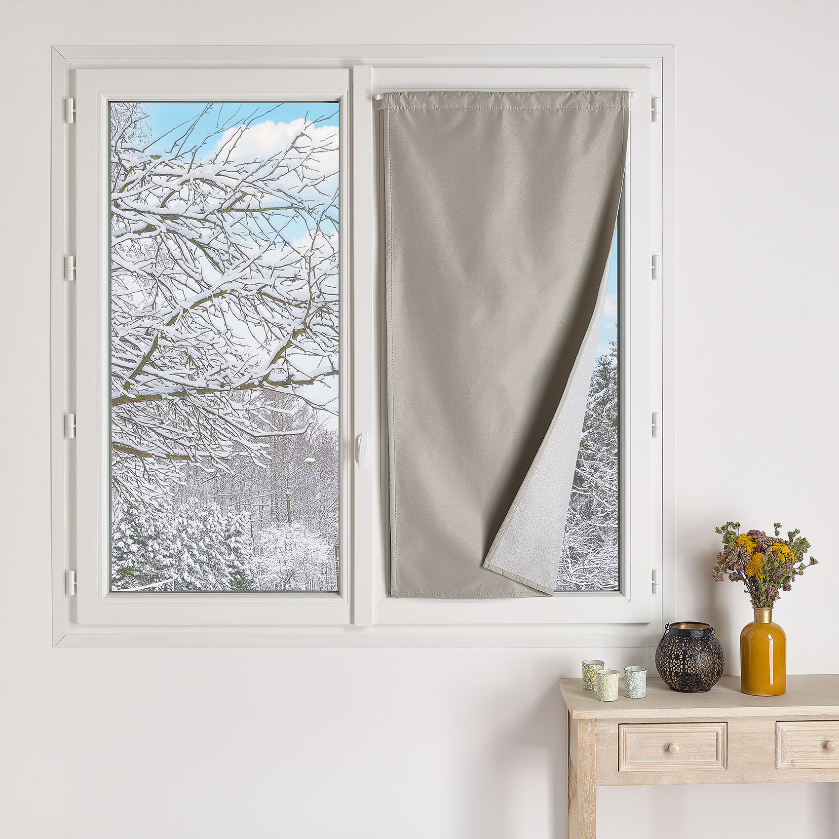 Petit rideau occultant 100% doublé polaire — vue 5