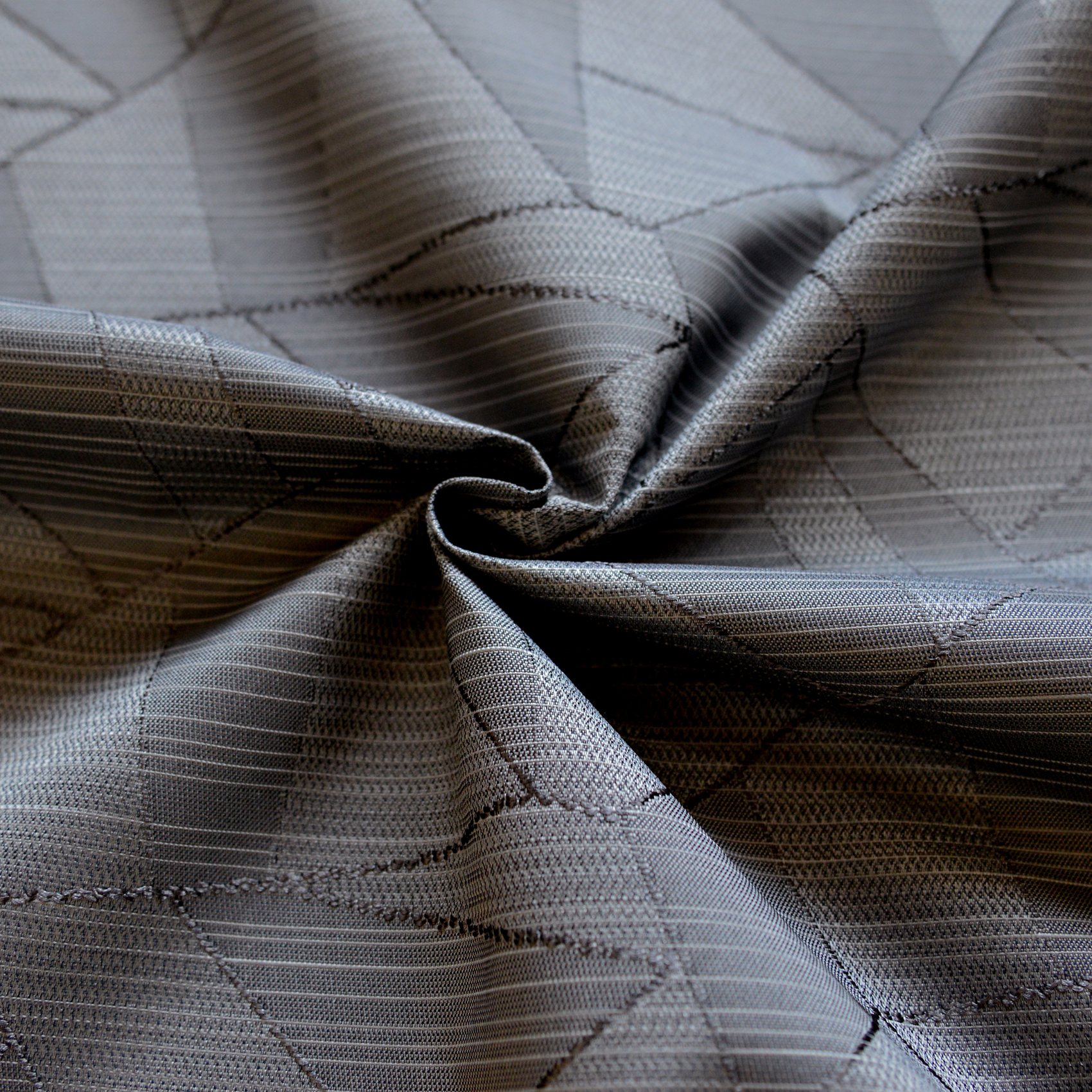 Tissu de nappage damassé à motifs géométriques — vue 4