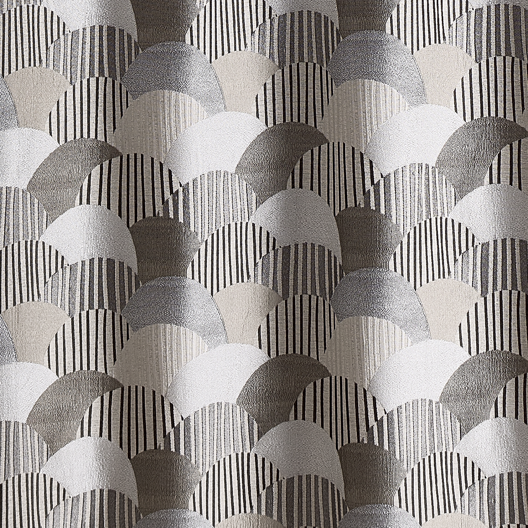 Rideau d'ameublement à jacquard arrondi — vue 3