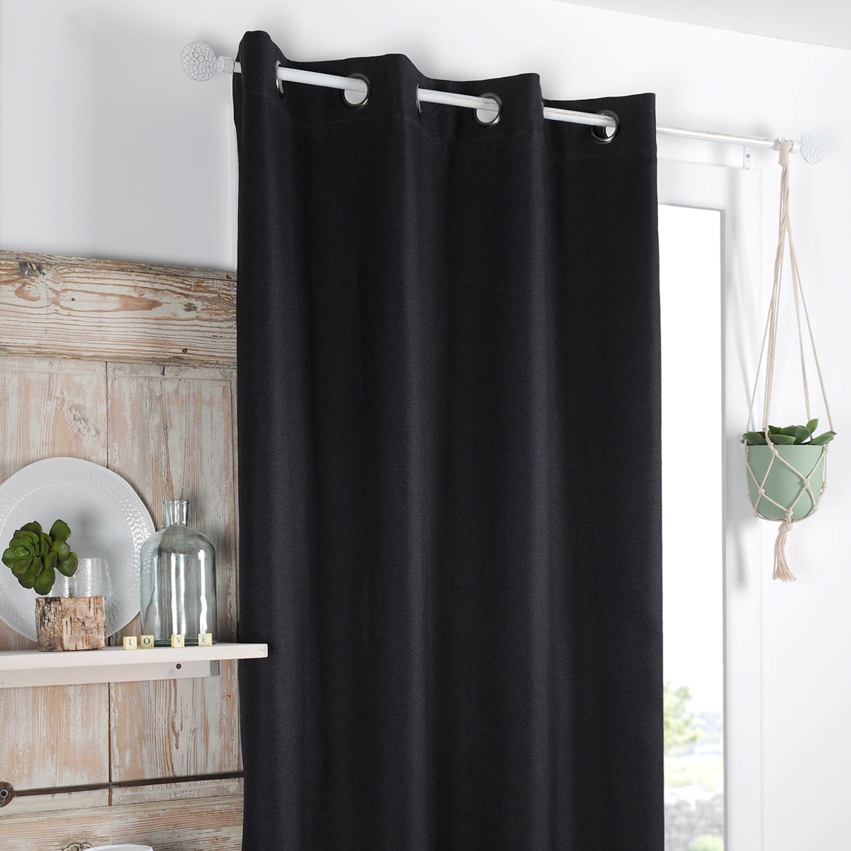 Rideau occultant et isolant doublé de polaire — vue 5