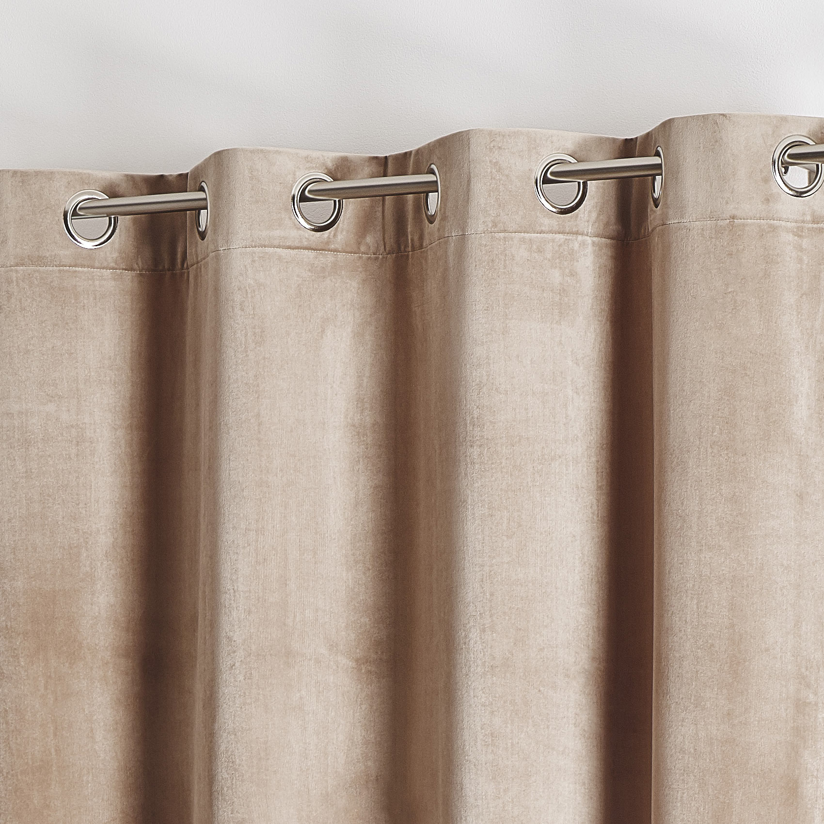 Rideau en velours feutré uni — vue 6