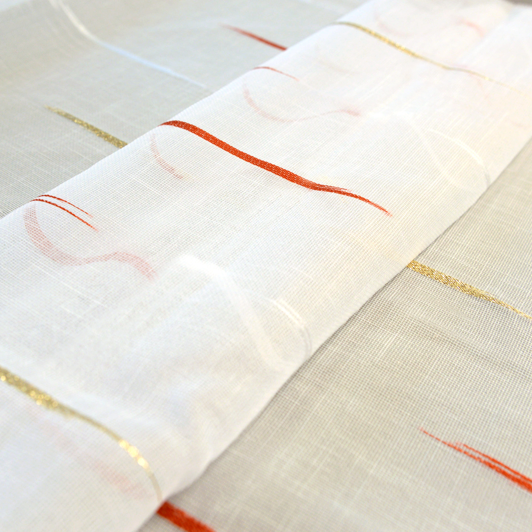 Tissu en étamine à rayures jacquard — vue 3