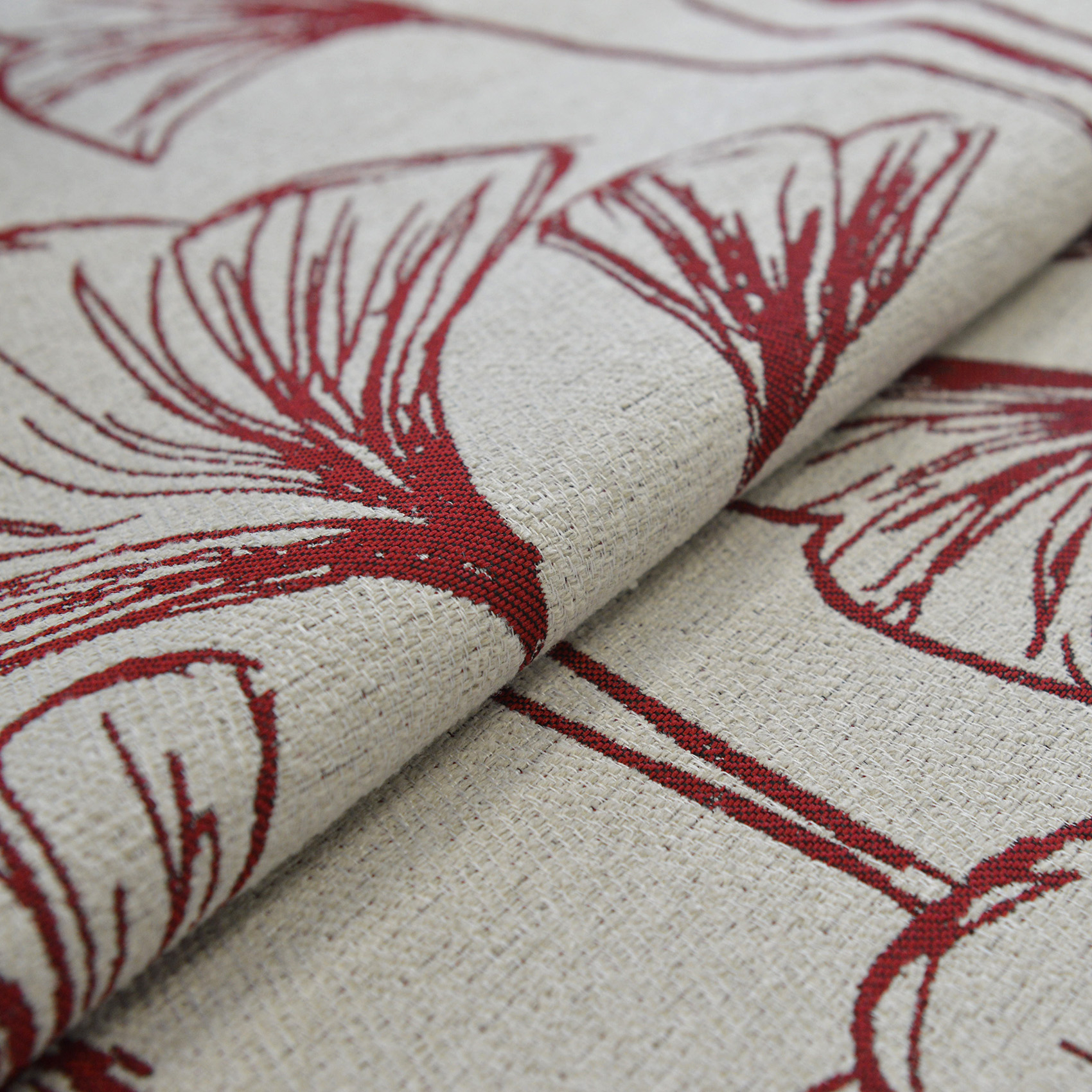 Tissu d'ameublement fleurs de gingko — vue 3