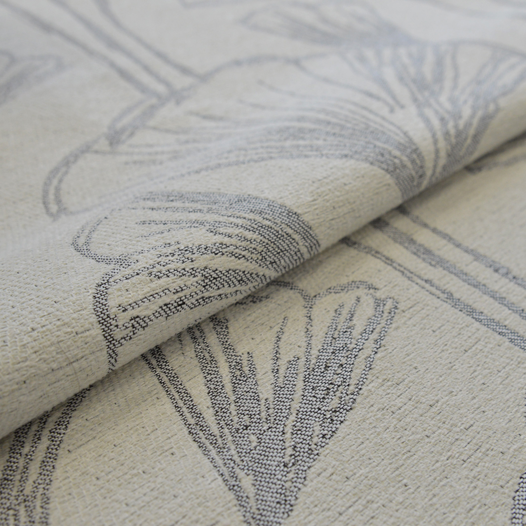 Tissu d'ameublement fleurs de gingko