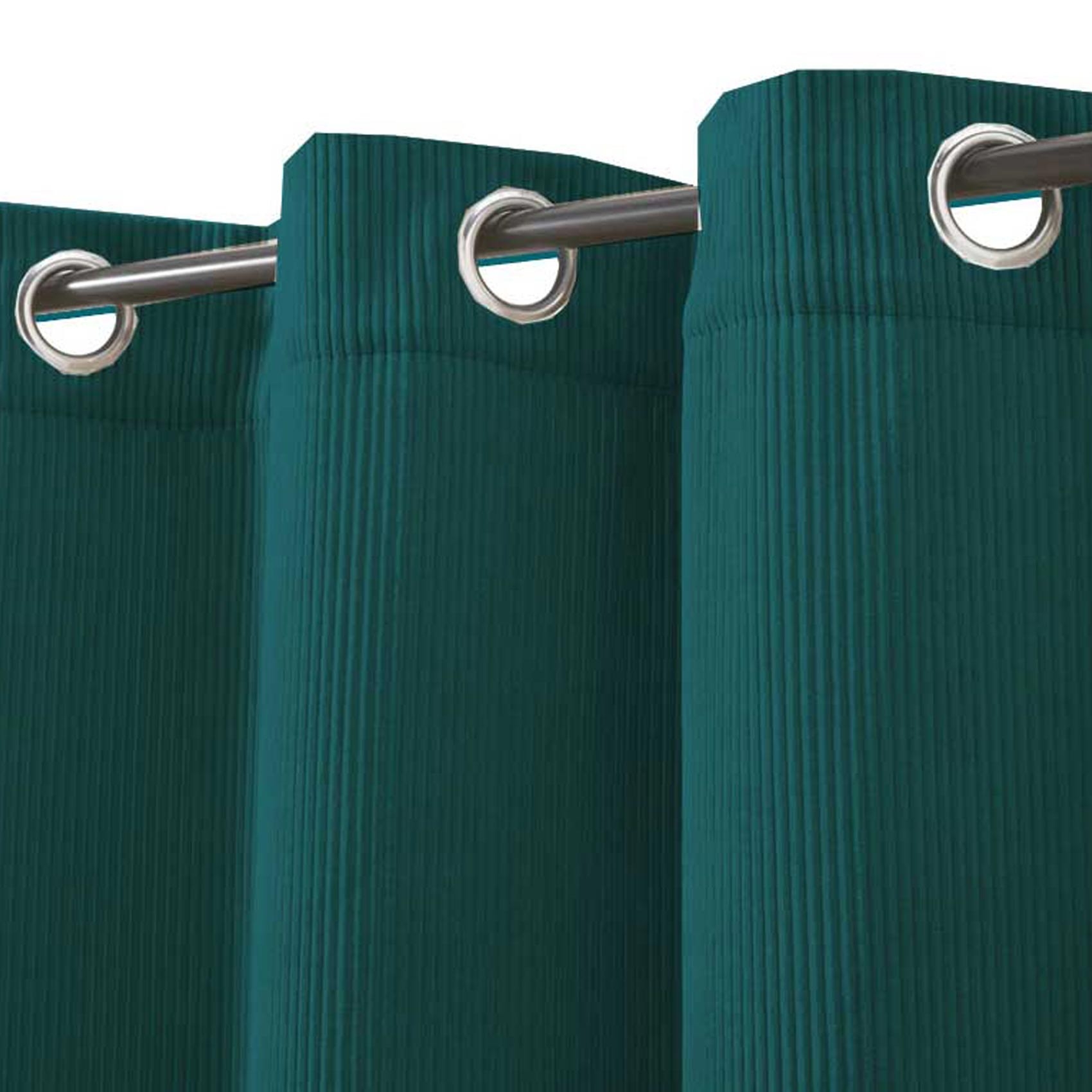 Rideau tamisant en velours côtelé