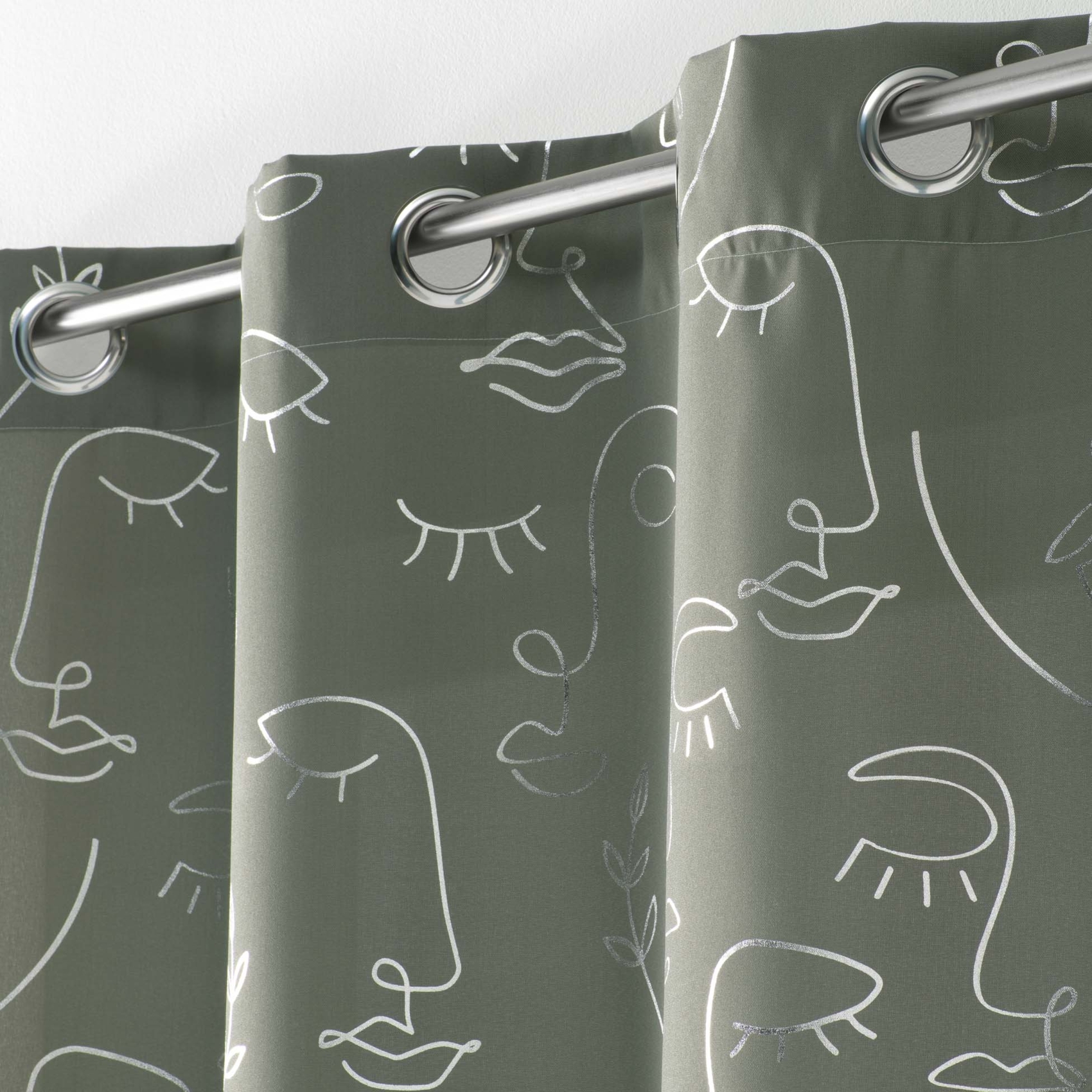 Rideau à impressions métallisées — vue 3