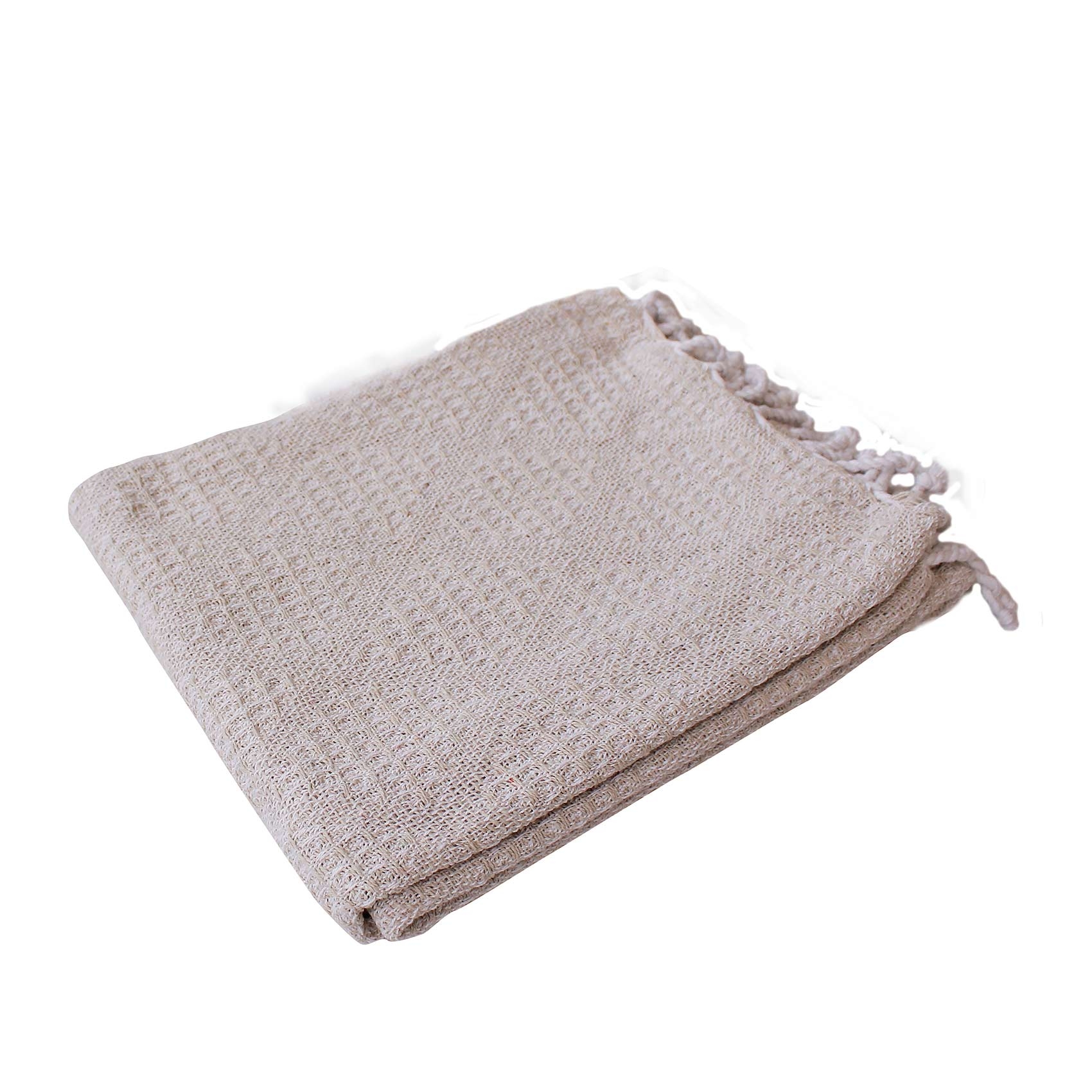 Plaid jacquard à franges — vue 3