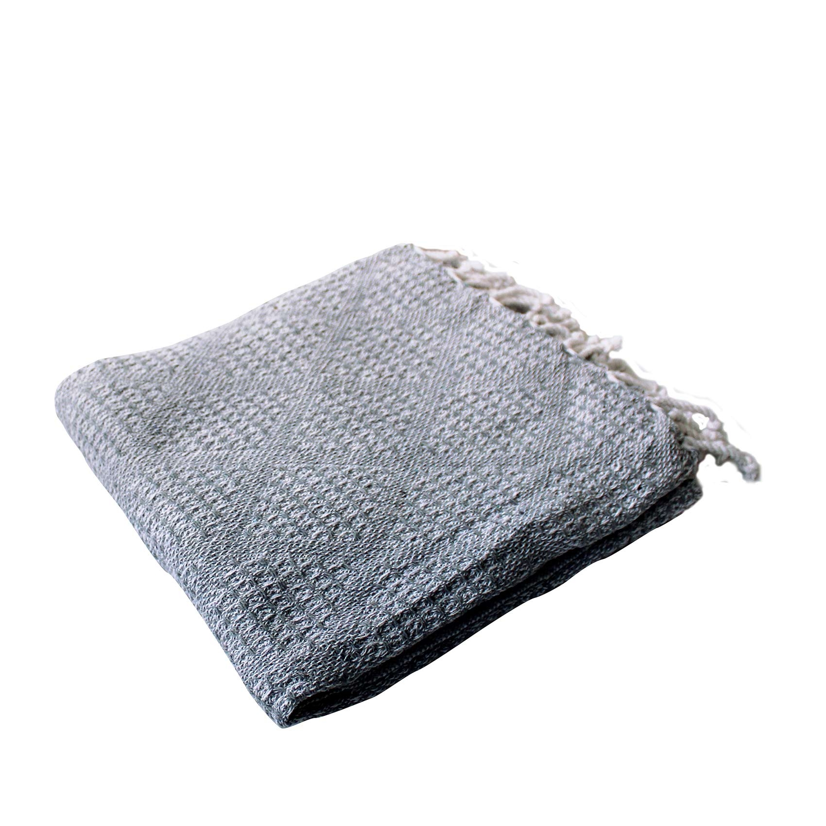 Plaid jacquard à franges — vue 5