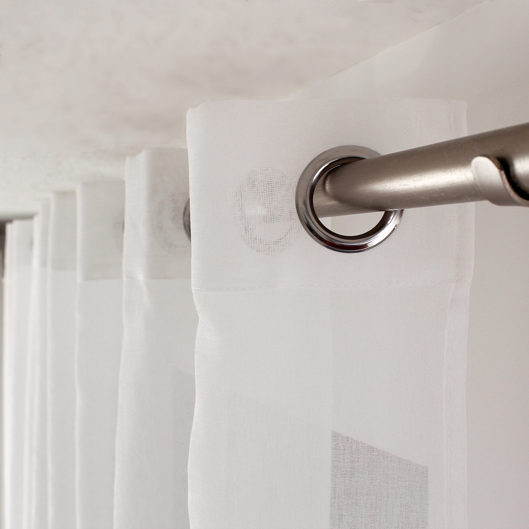 Voilage uni brodé Cornely — vue 4