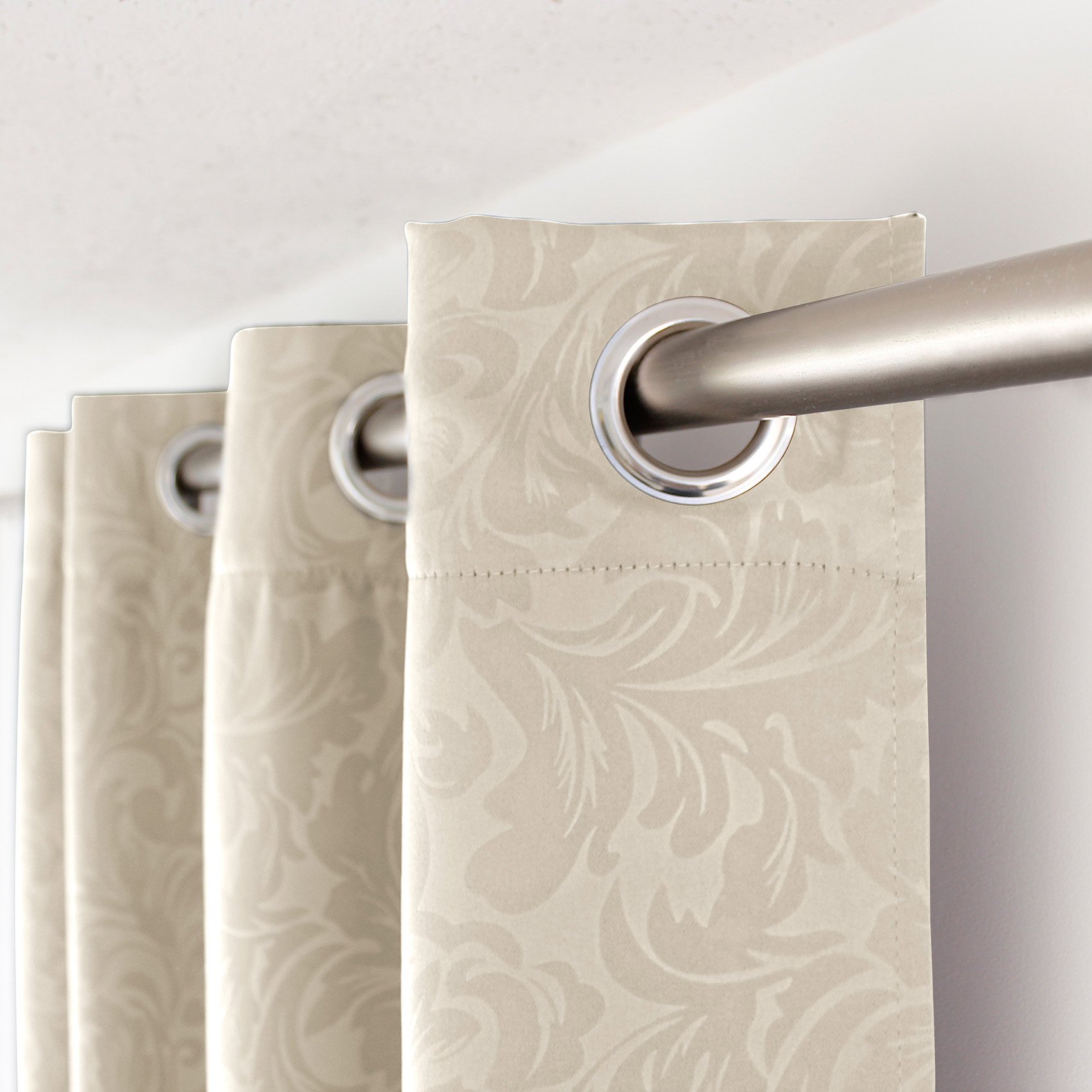 Rideau occultant à motifs tons sur tons 8 oeillets — vue 4
