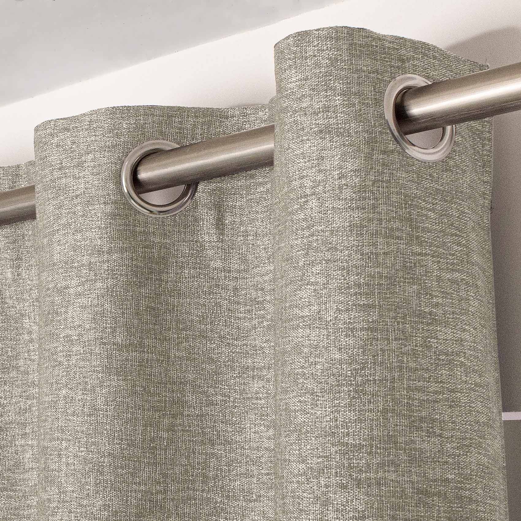 Rideau uni occultant natté — vue 4
