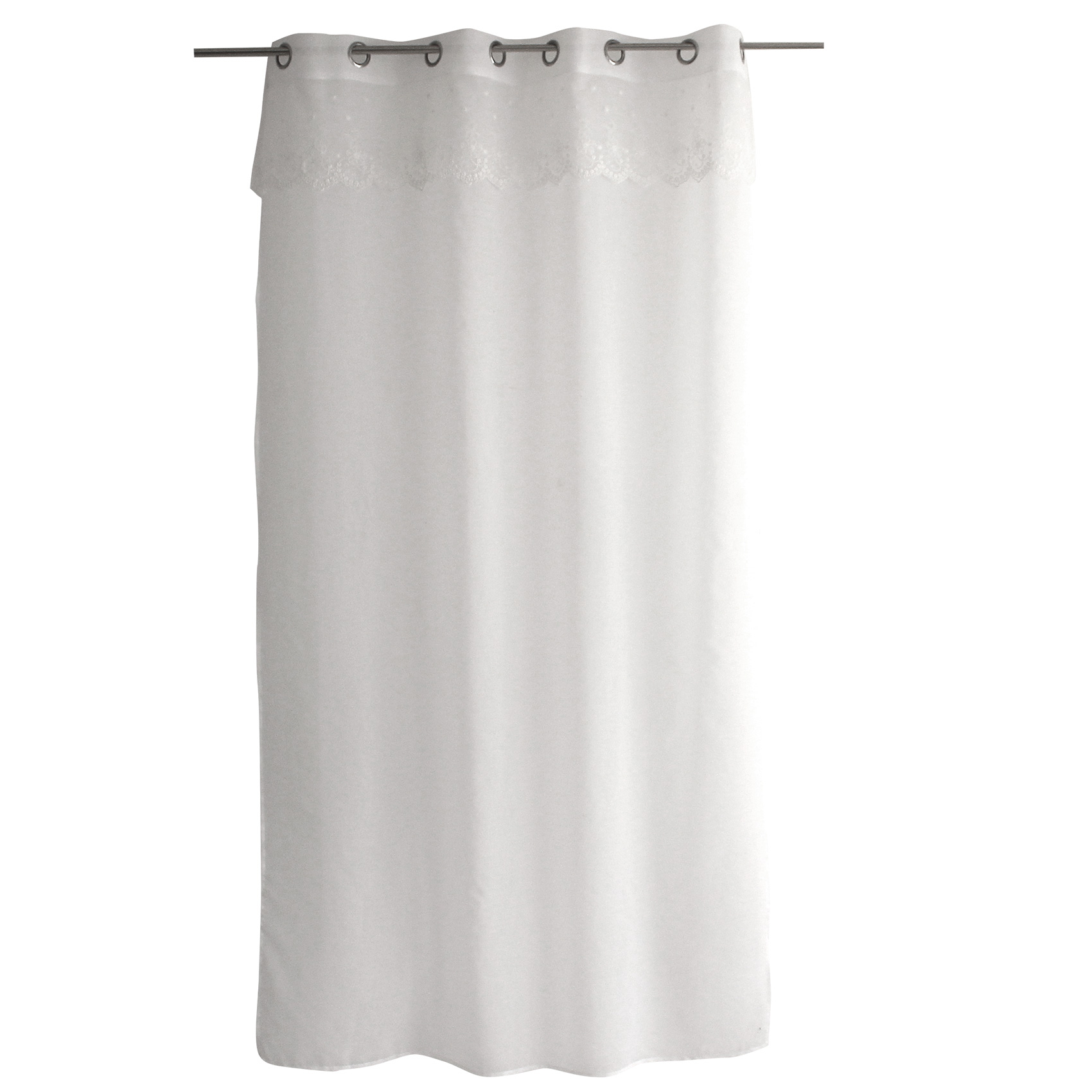 Voilage en étamine avec top à volant brodé — vue 3