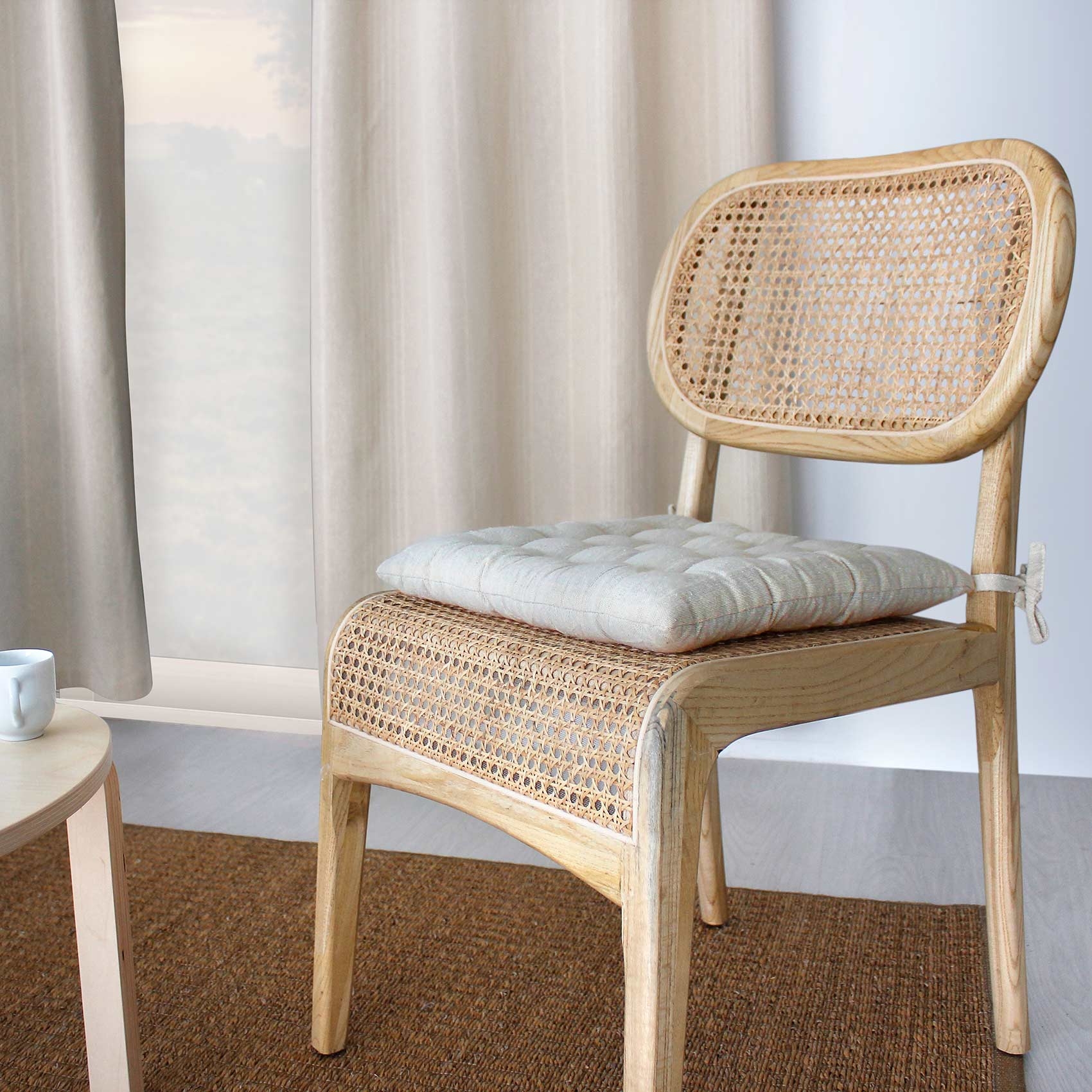 Galette piquée en coton recyclé — vue 4