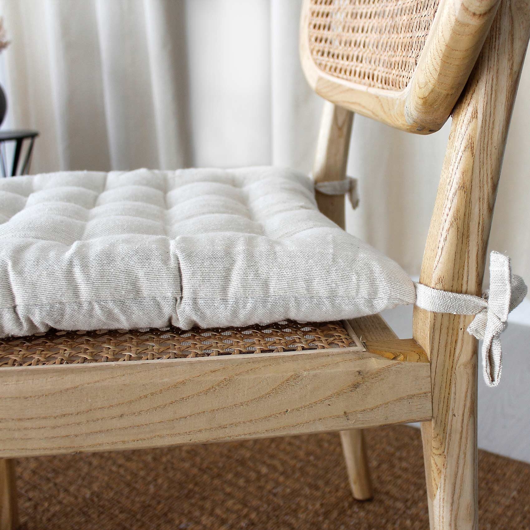 Galette piquée en coton recyclé — vue 5