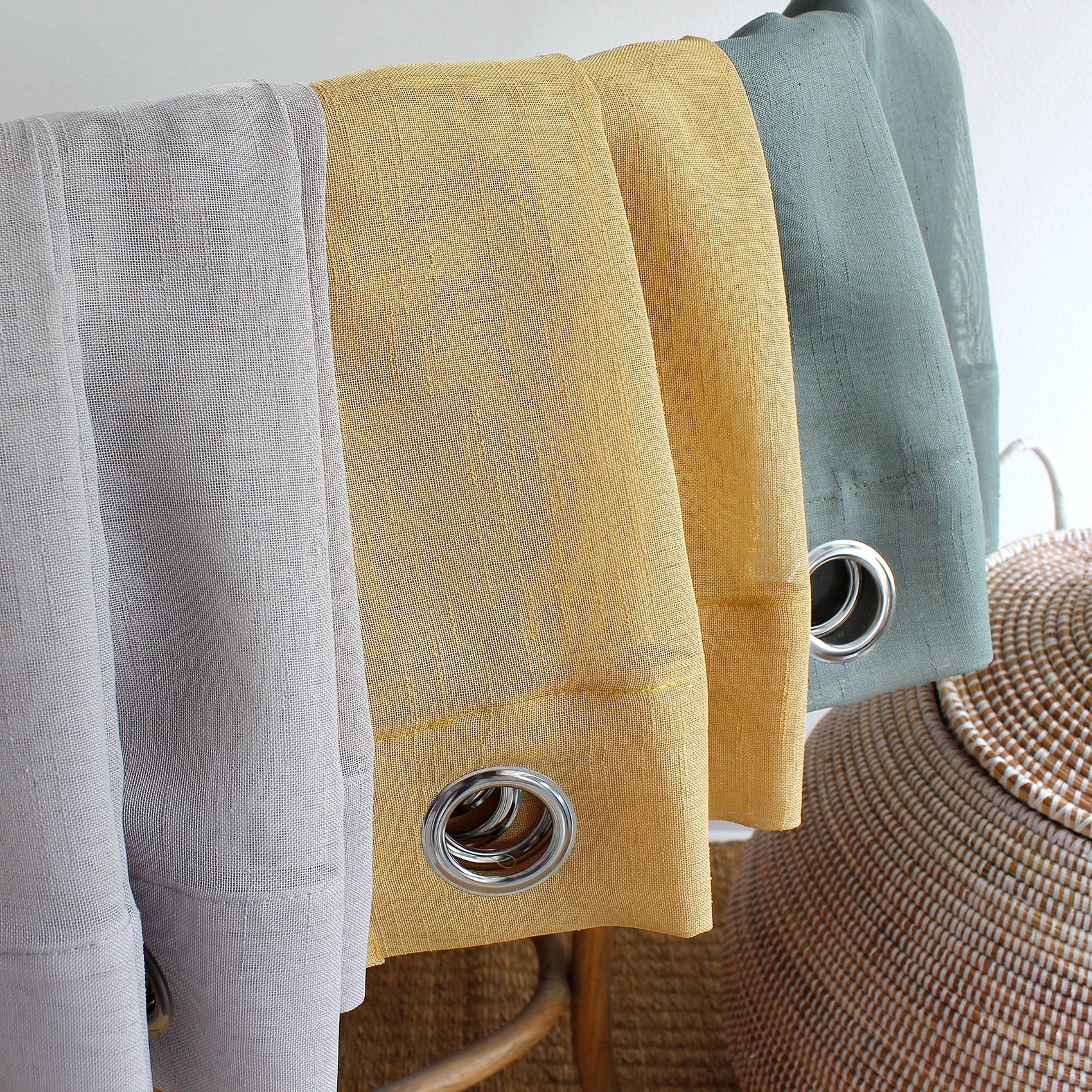 Voilage bohème à bandes ajourées — vue 6