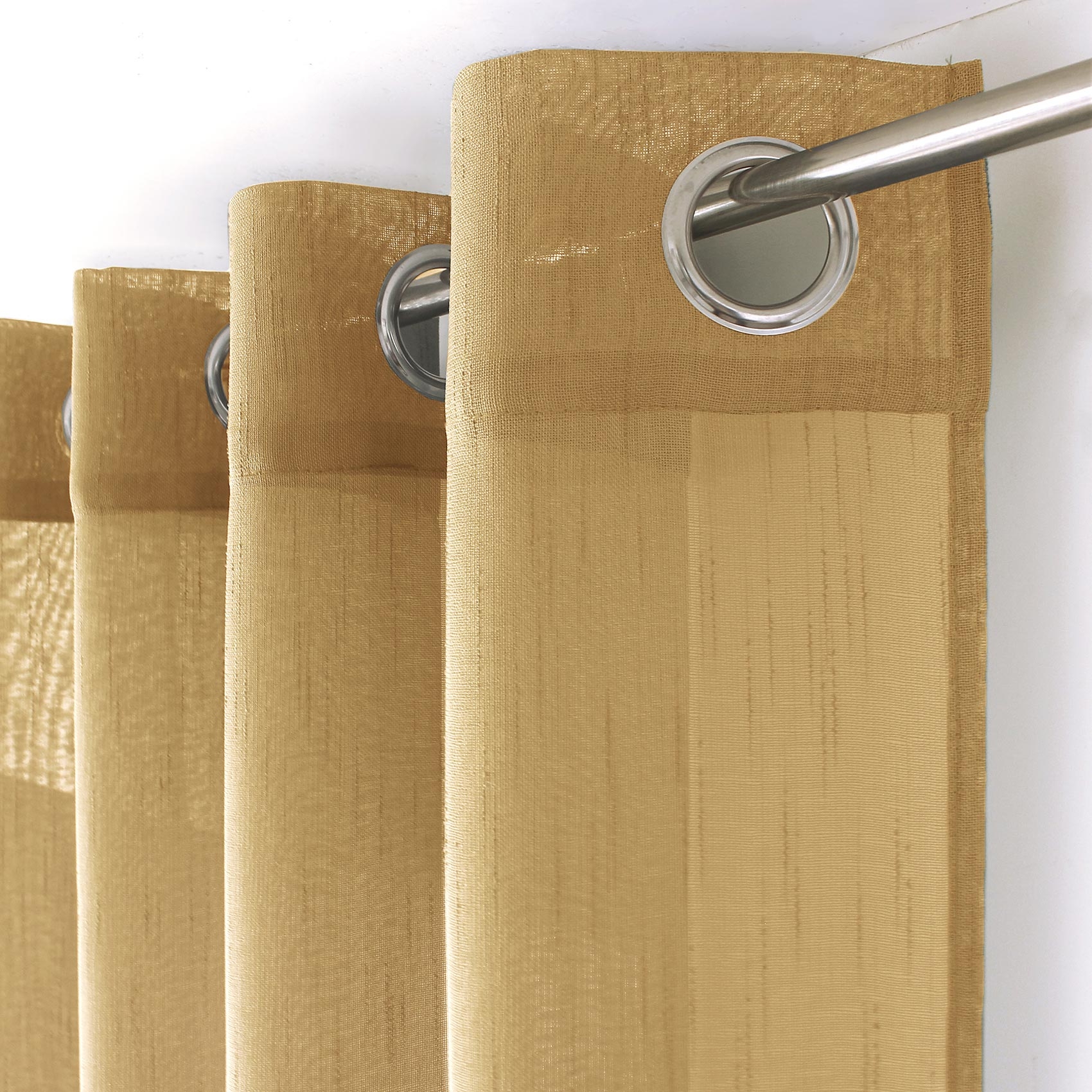 Voilage bohème à bandes ajourées — vue 4