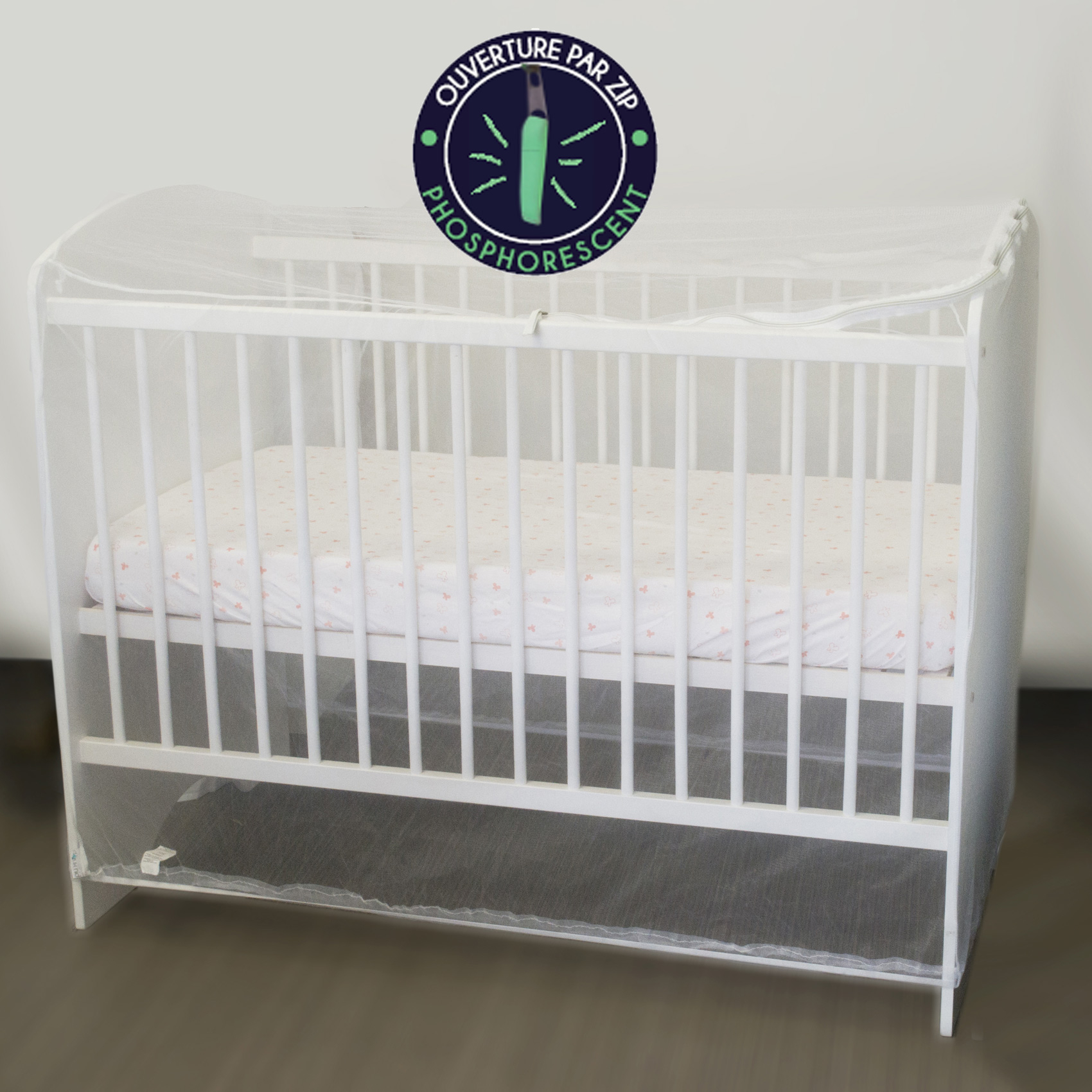 Moustiquaire adaptable en forme de housse