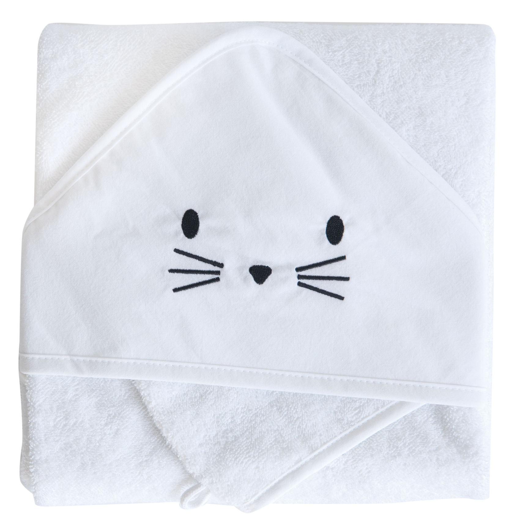 Set sortie de bain et gant lapin — vue 4