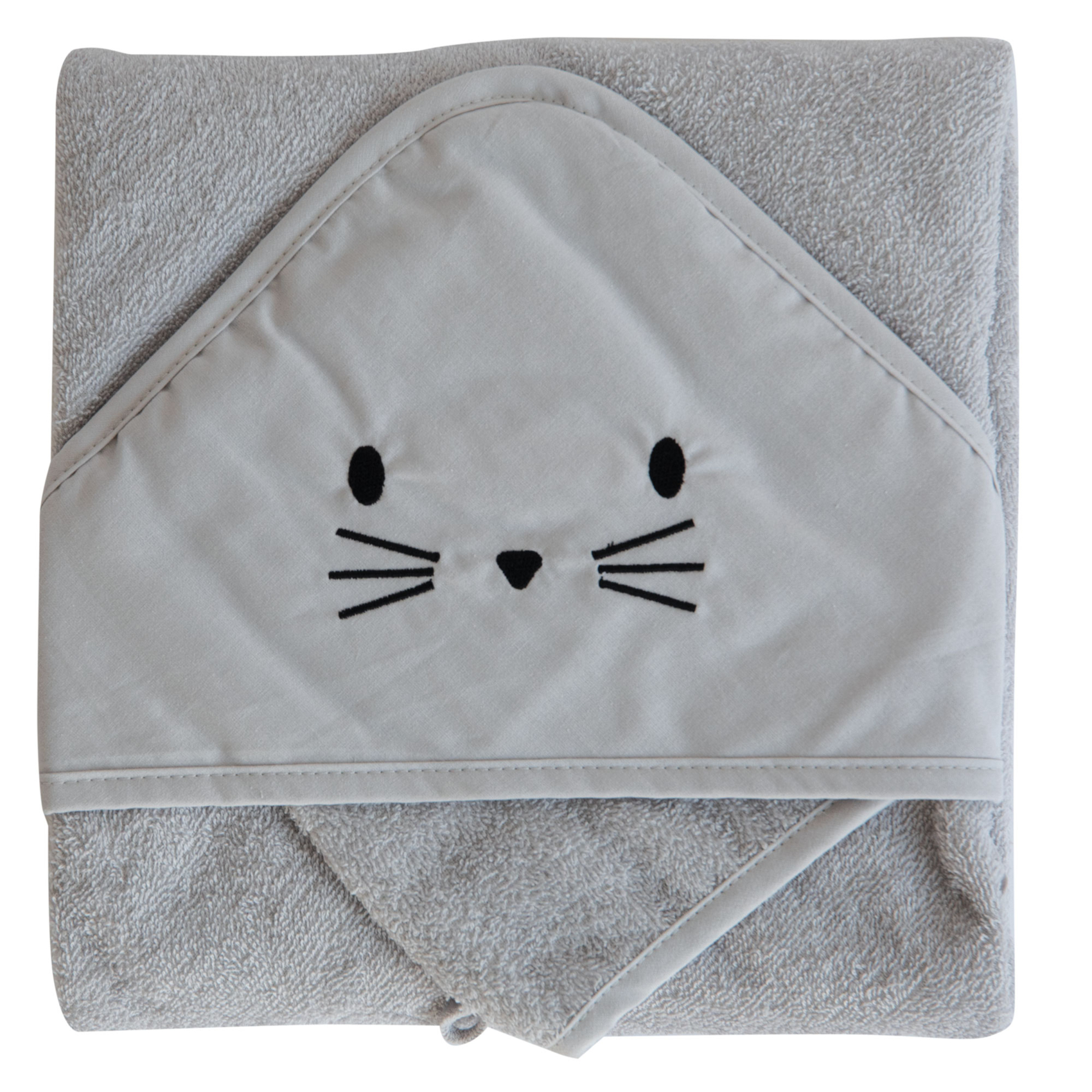 Set sortie de bain et gant lapin — vue 6