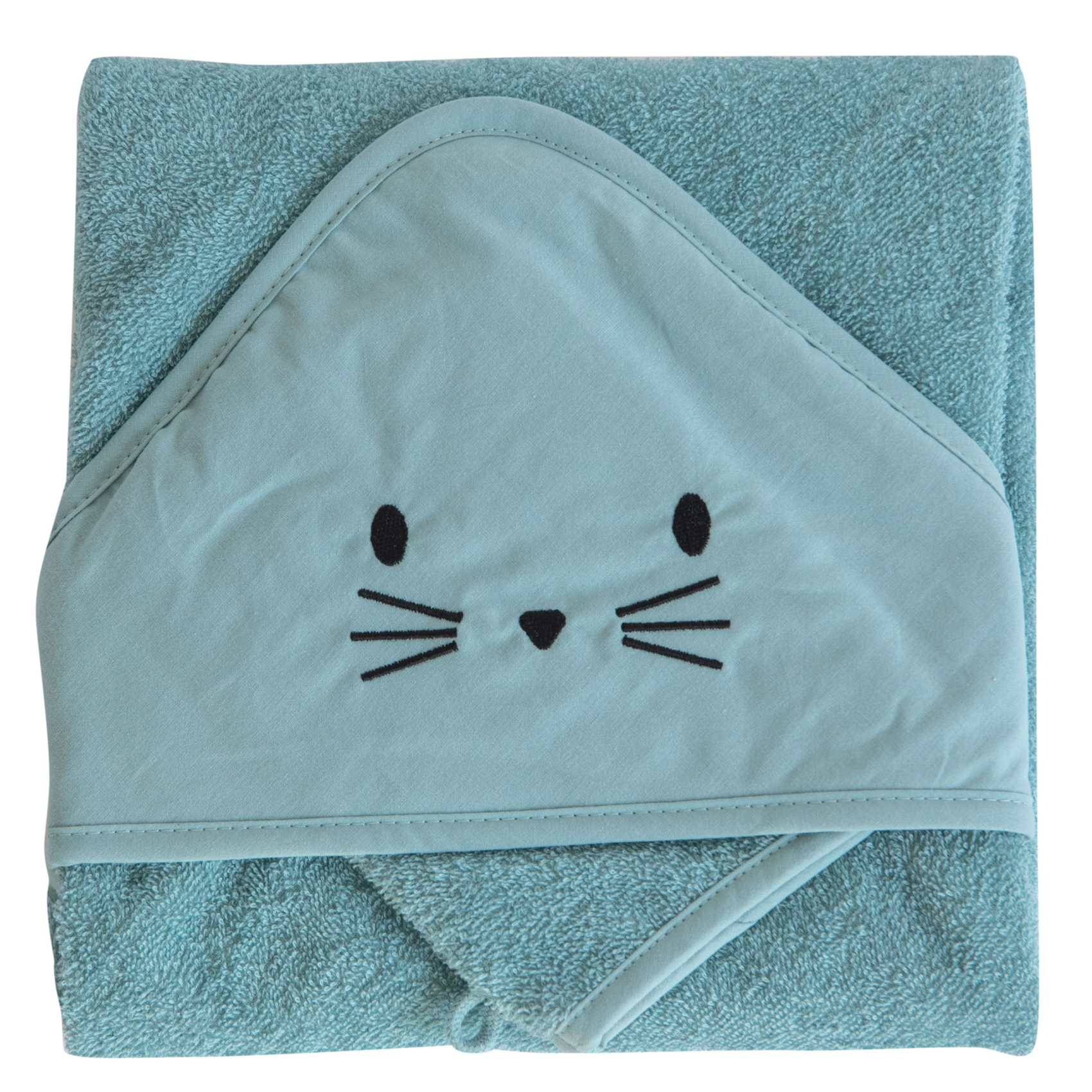 Set sortie de bain et gant lapin