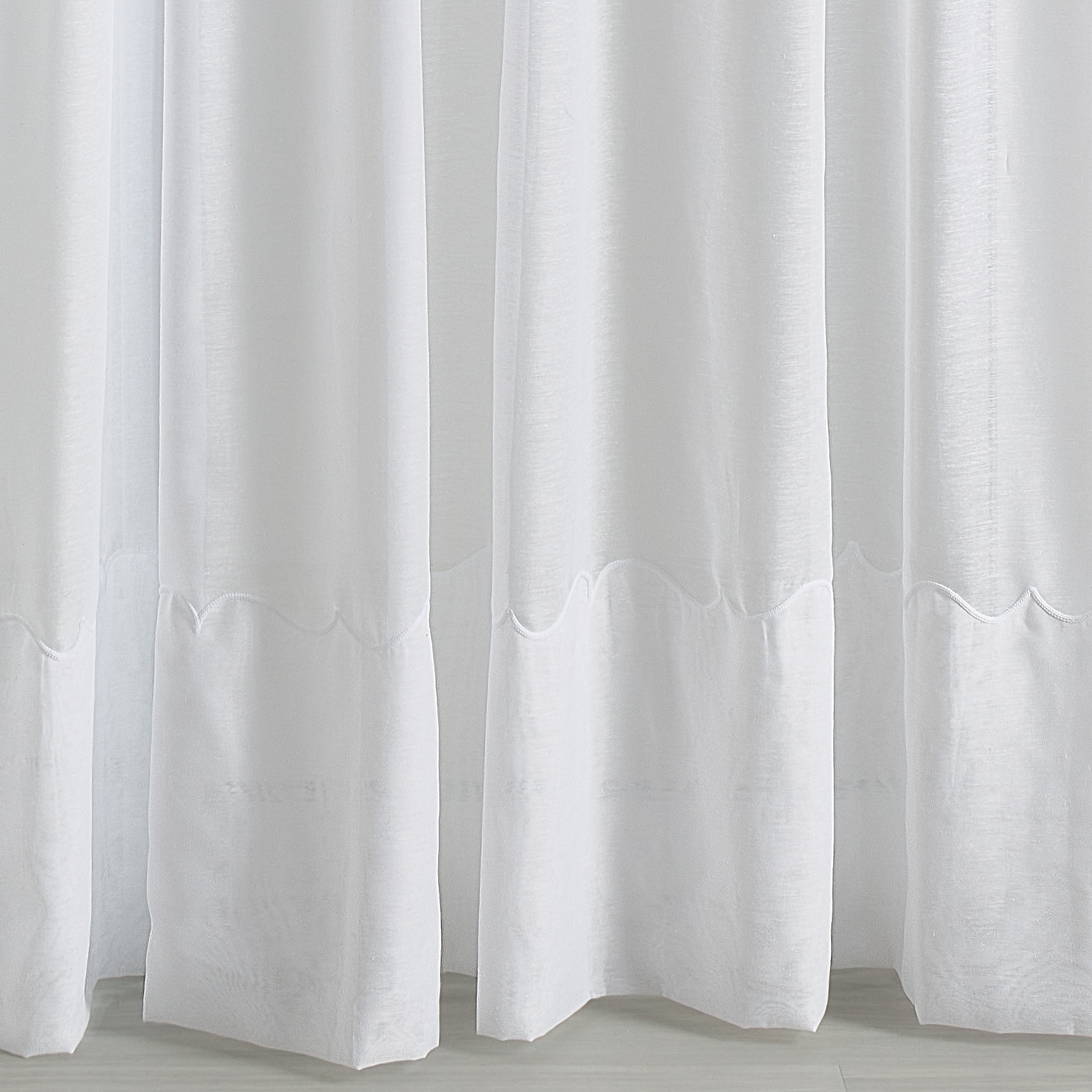 Voilage Poly-lin brodé Cornely — vue 3