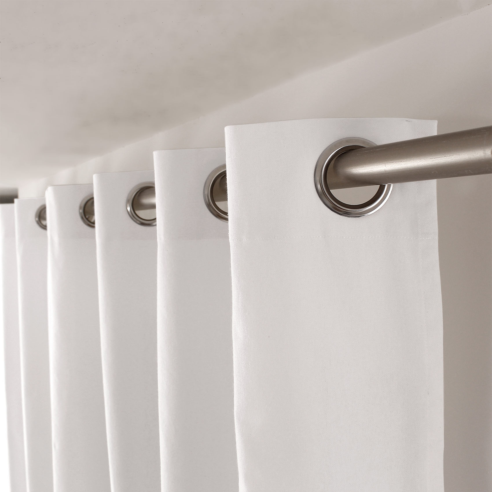 Rideau coloré en pur coton 8 œillets — vue 4