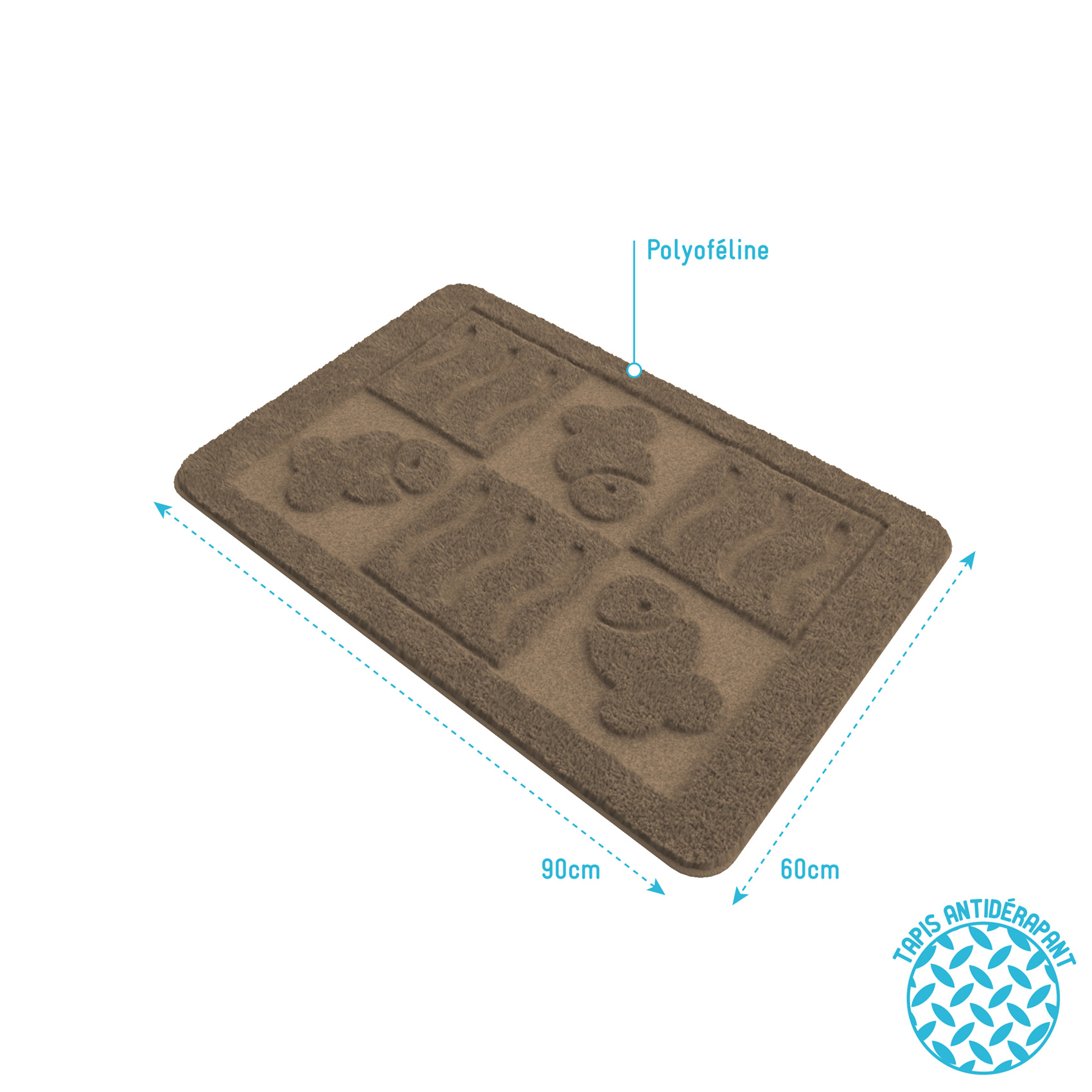 Tapis de bain à relief — vue 5