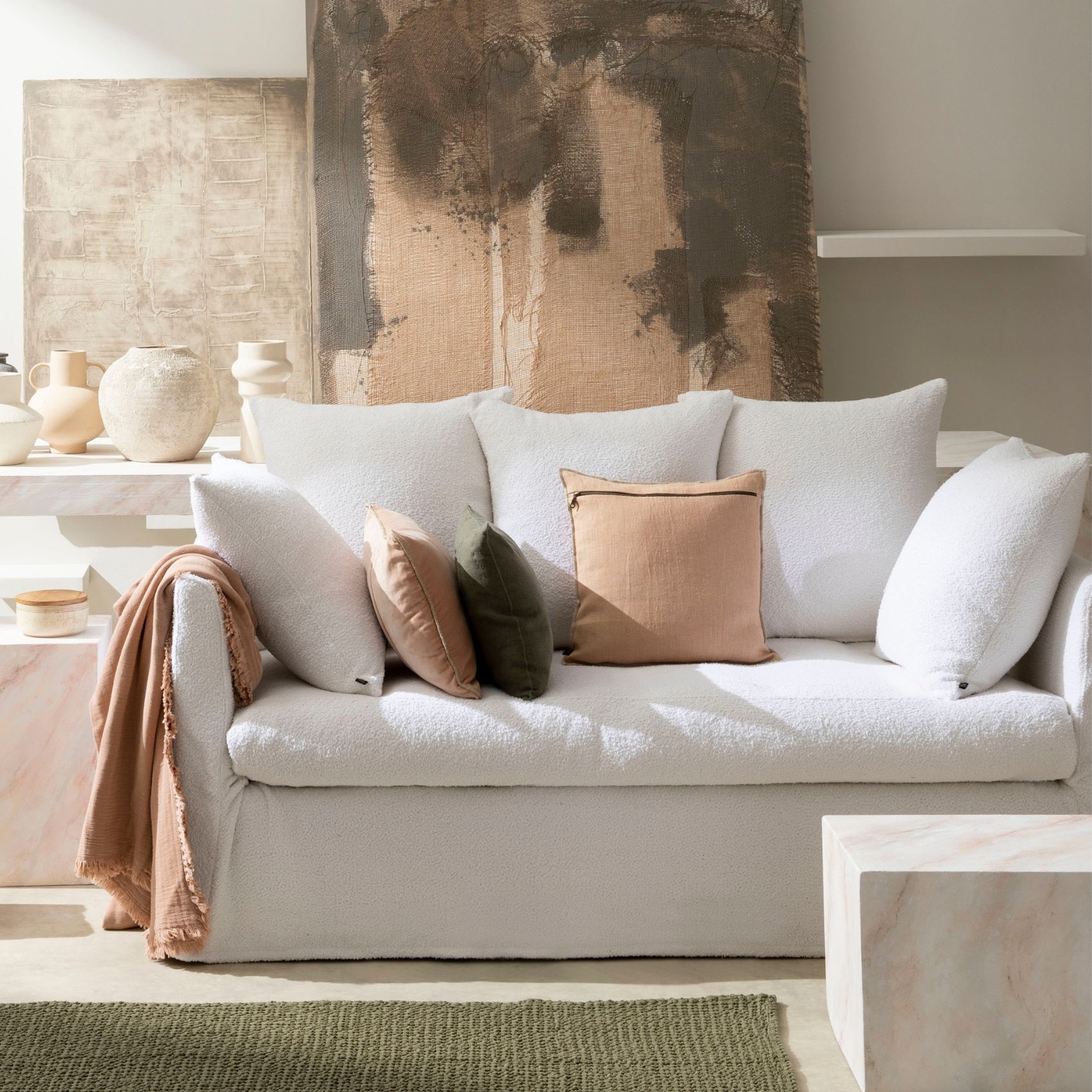 Canapé bouclette Soho Haomy — vue 5