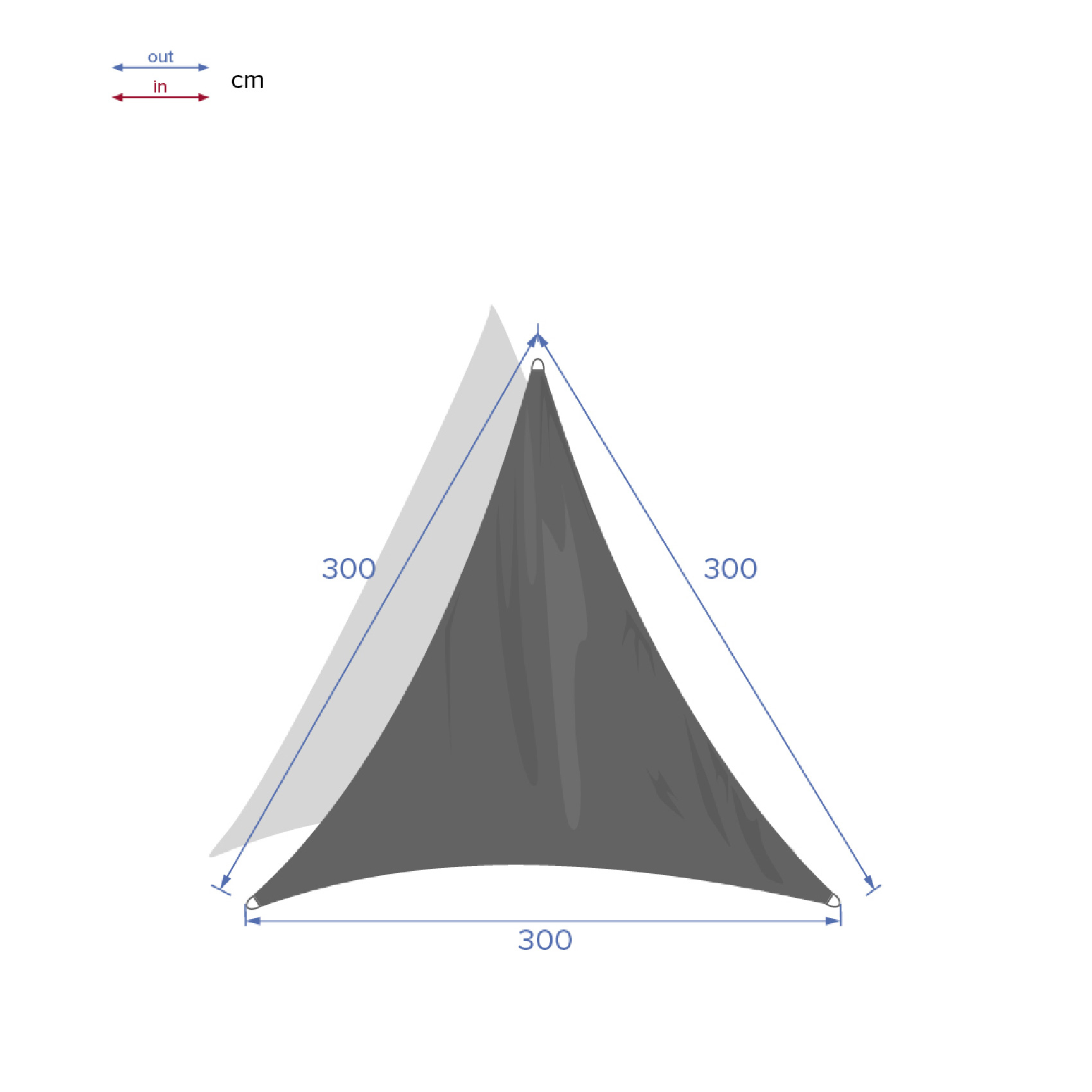 Voiles d'ombrage Curacao Hesperide — vue 4