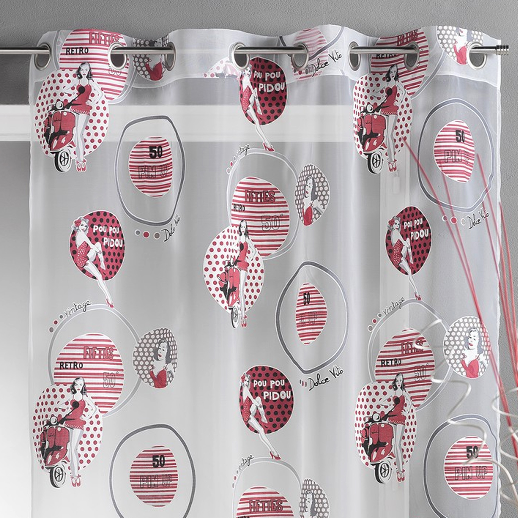 Rideau esprit année 50 pin up — vue 3