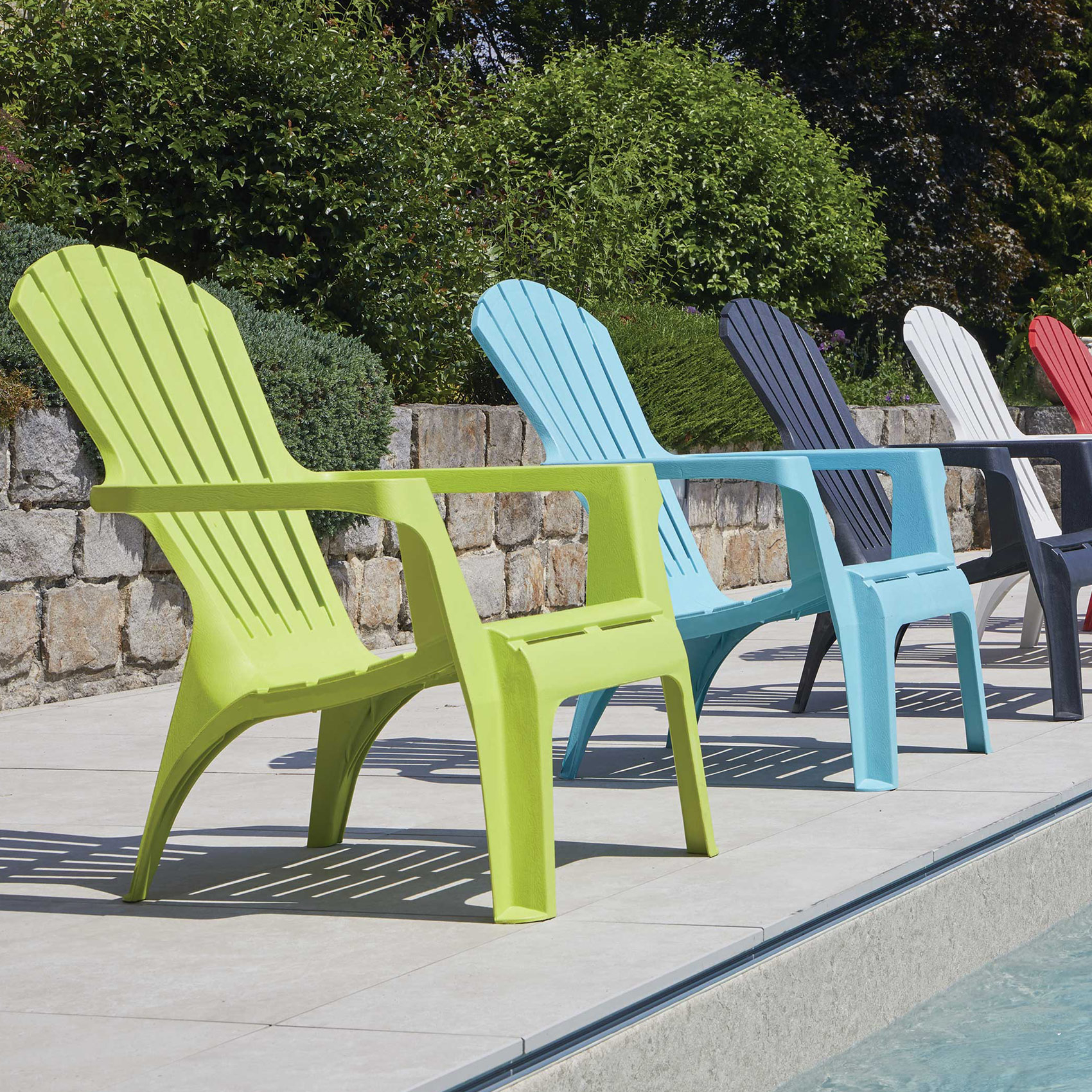 Lot de 2 fauteuils empilables — vue 3