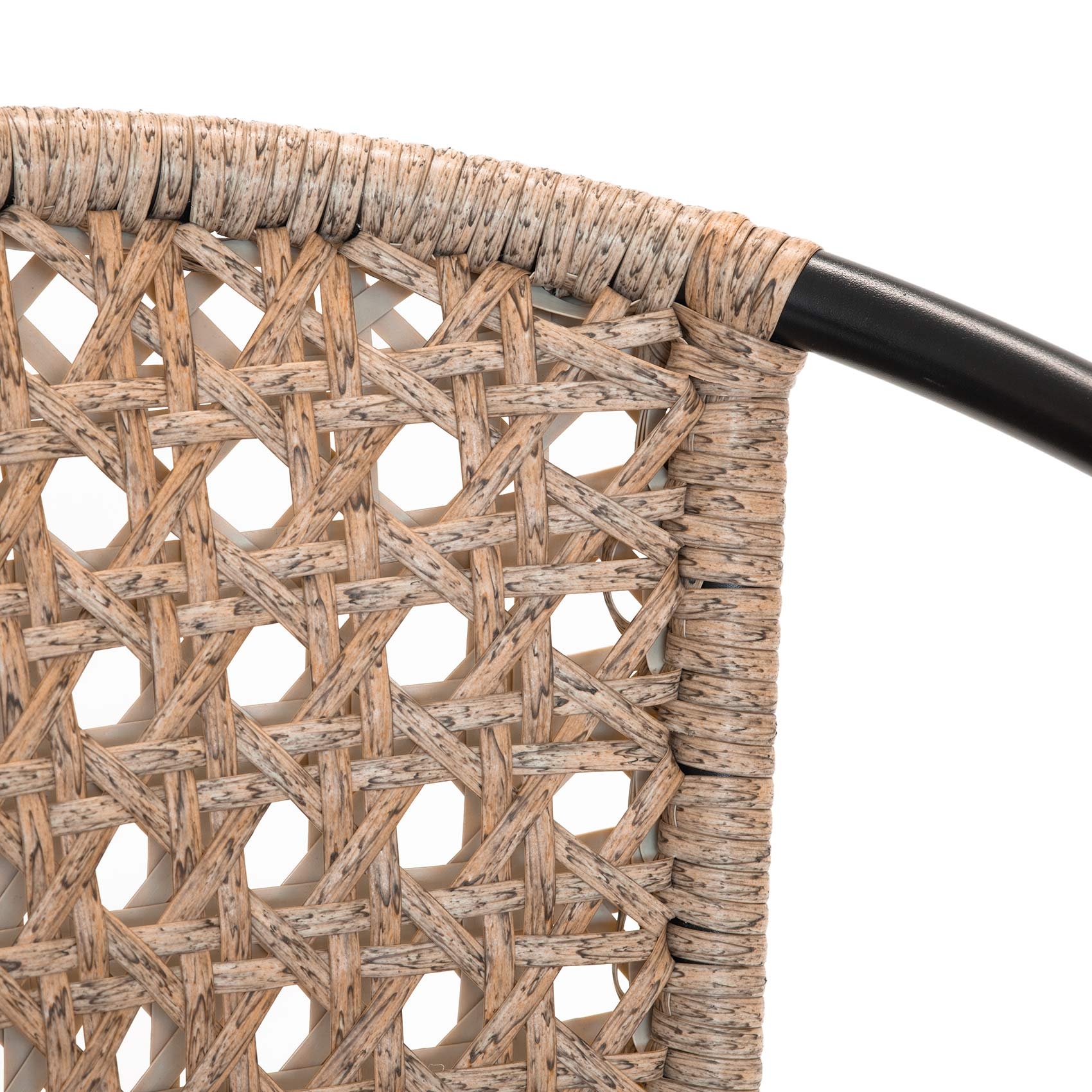 Fauteuil en résine tressée façon cannage — vue 4