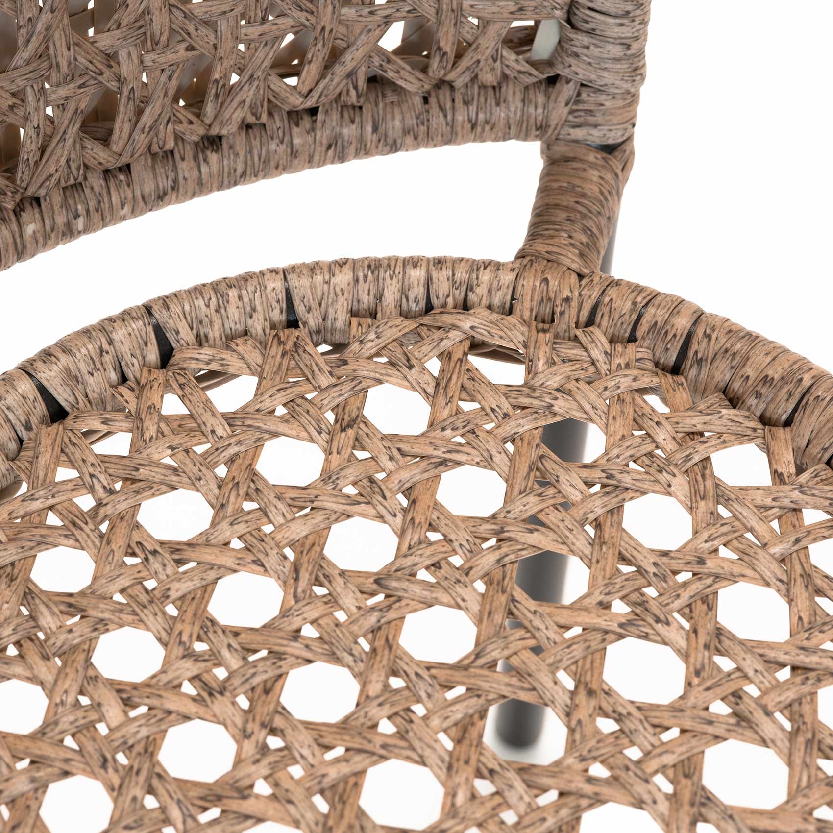 Fauteuil en résine tressée façon cannage — vue 5