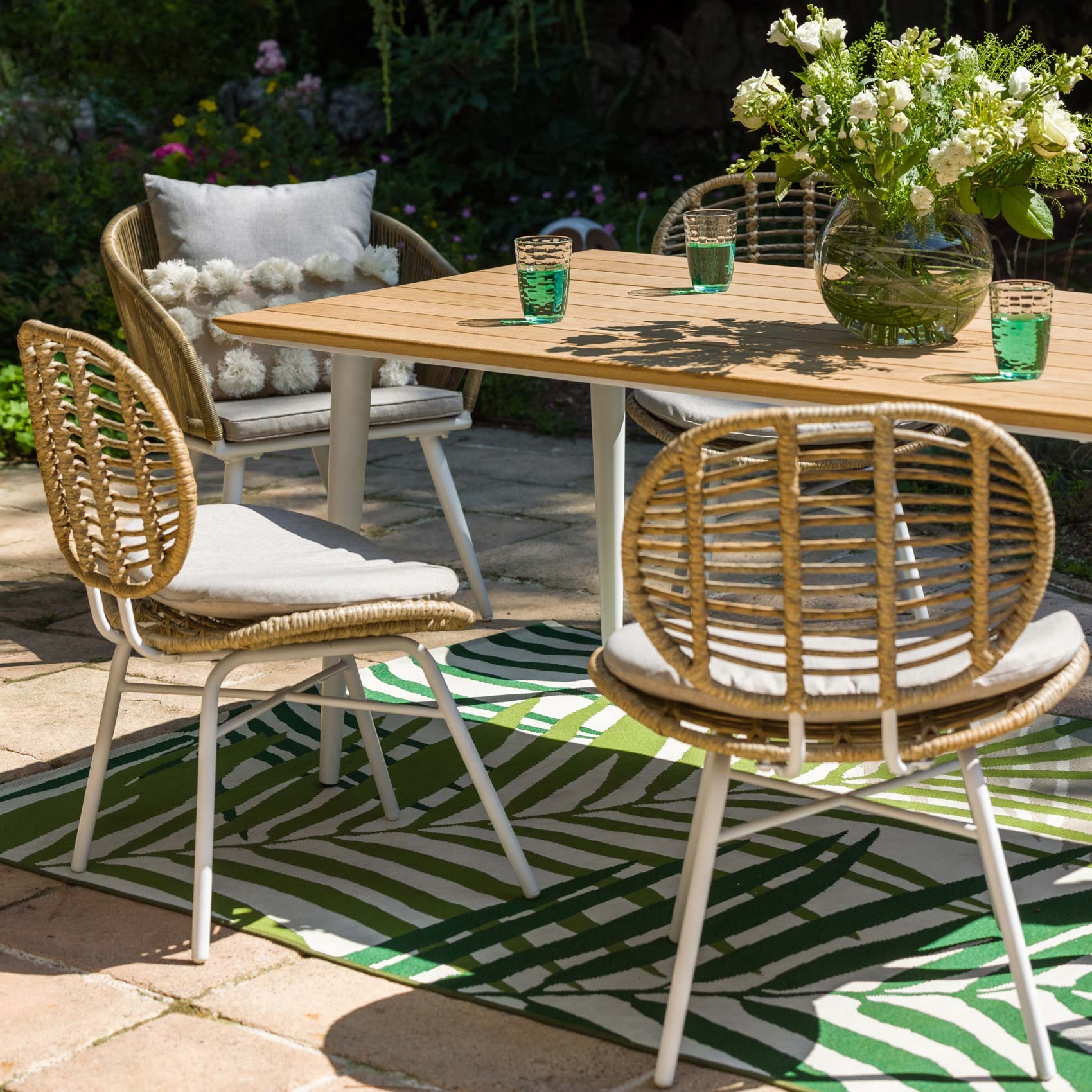 Duo de chaises extérieur en résine tressée — vue 5