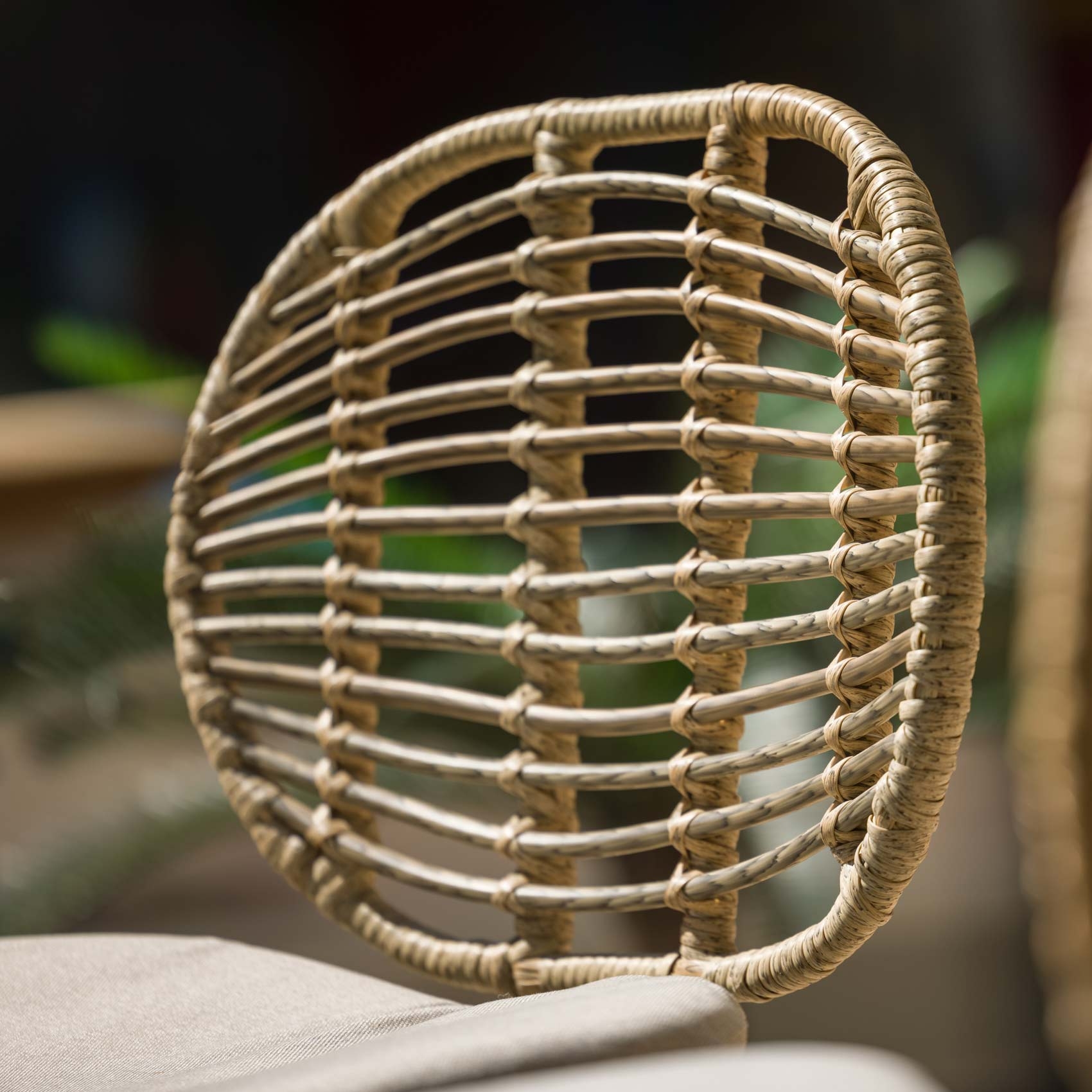 Duo de chaises extérieur en résine tressée — vue 4