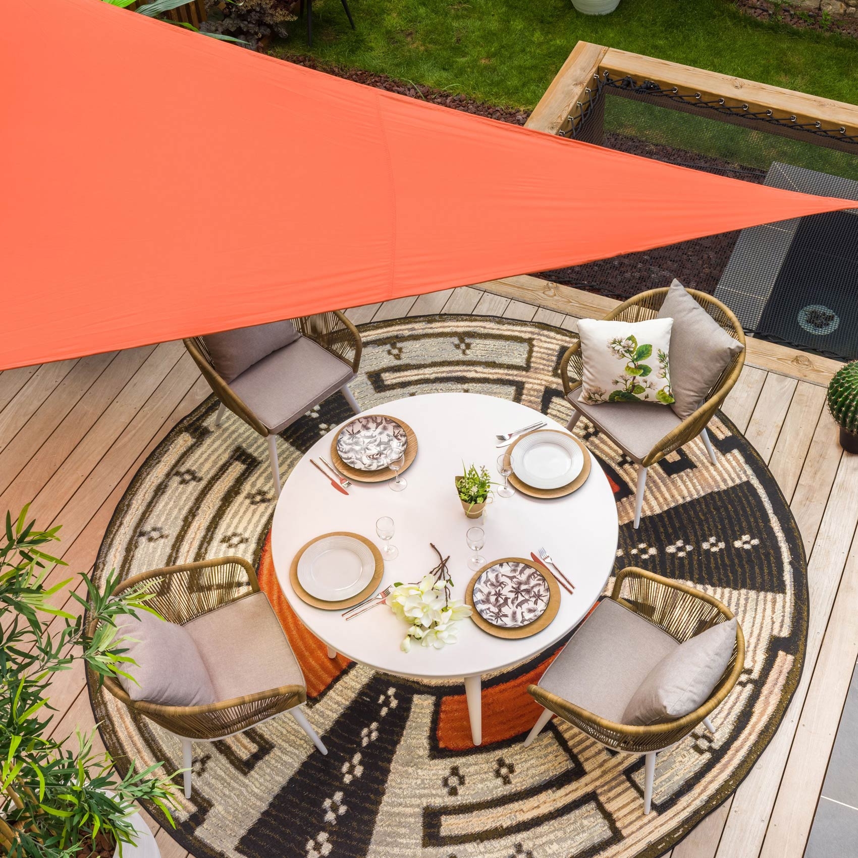 Table ronde en aluminium — vue 5