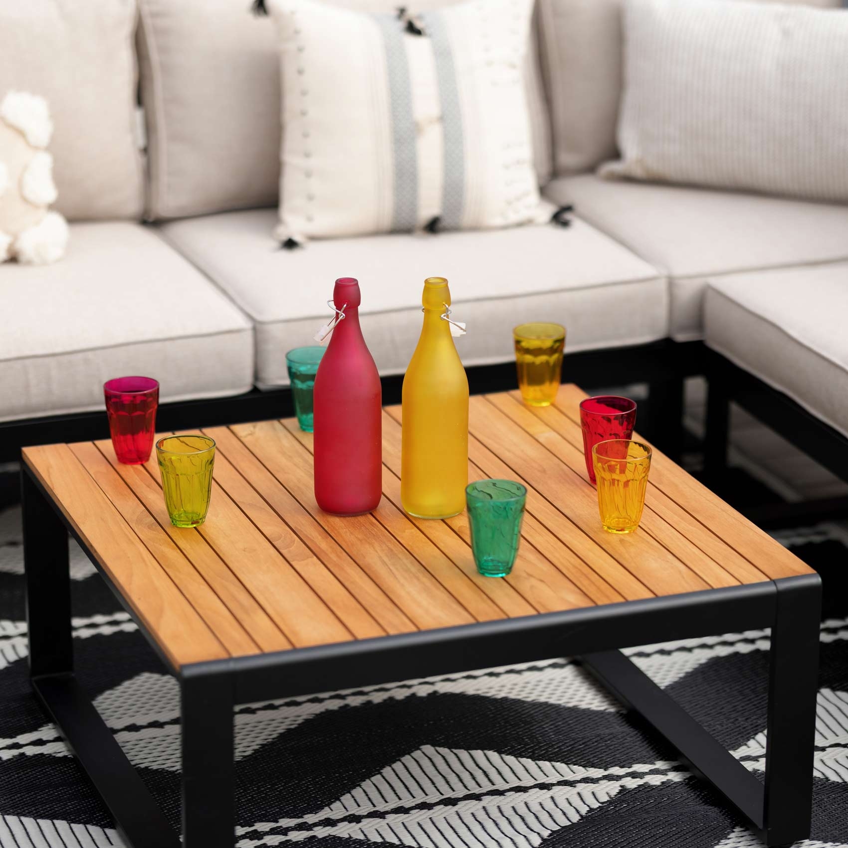 Salon exotique avec canapé d'angle — vue 5