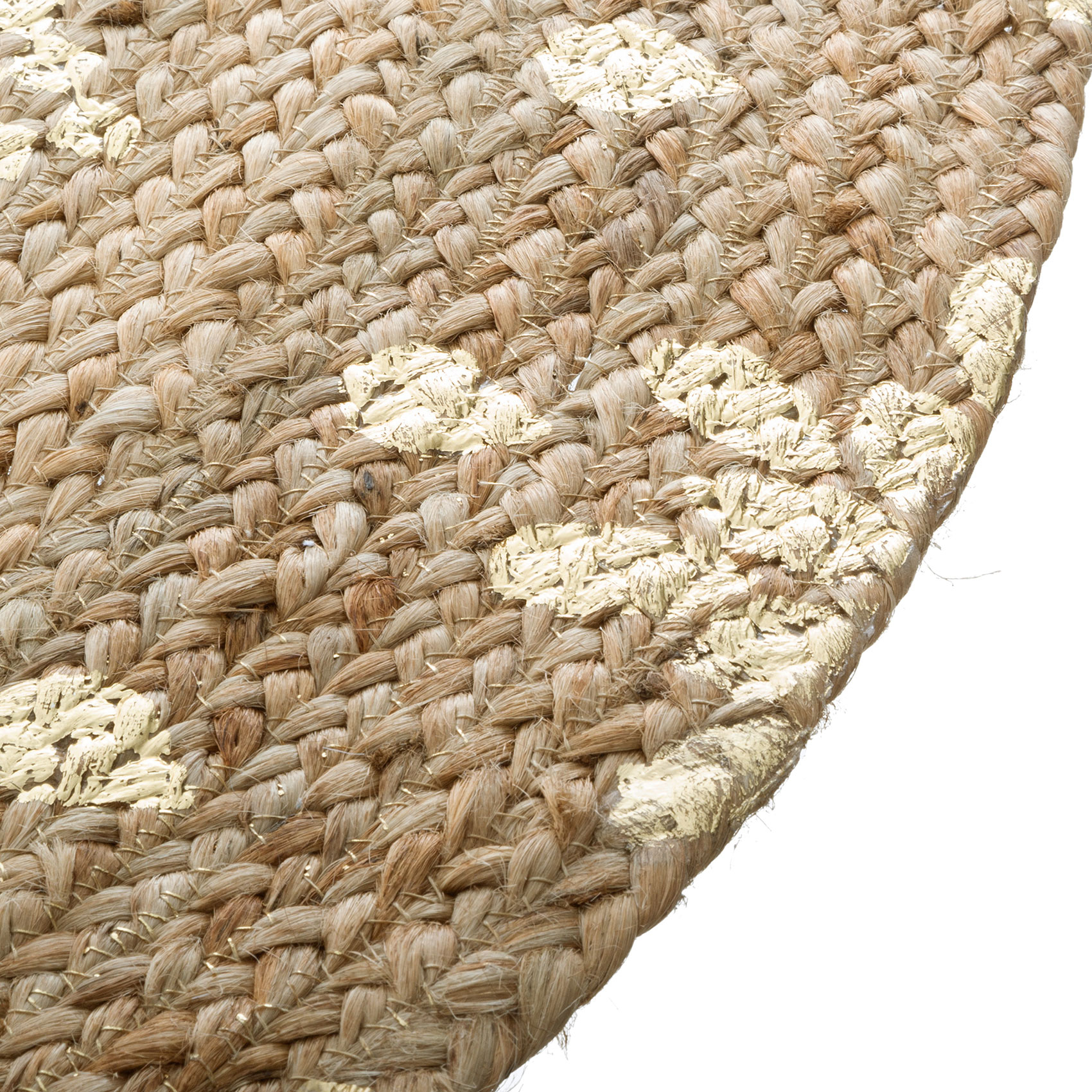 Tapis rond en jute Gold Shine — vue 4