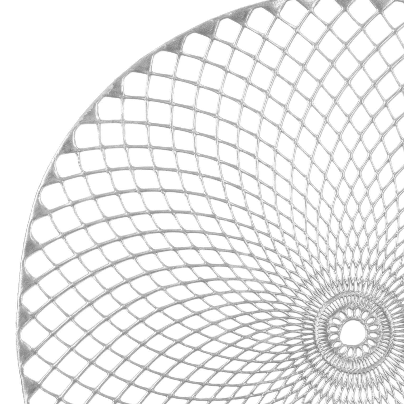 Set de table rond en filigrane — vue 3