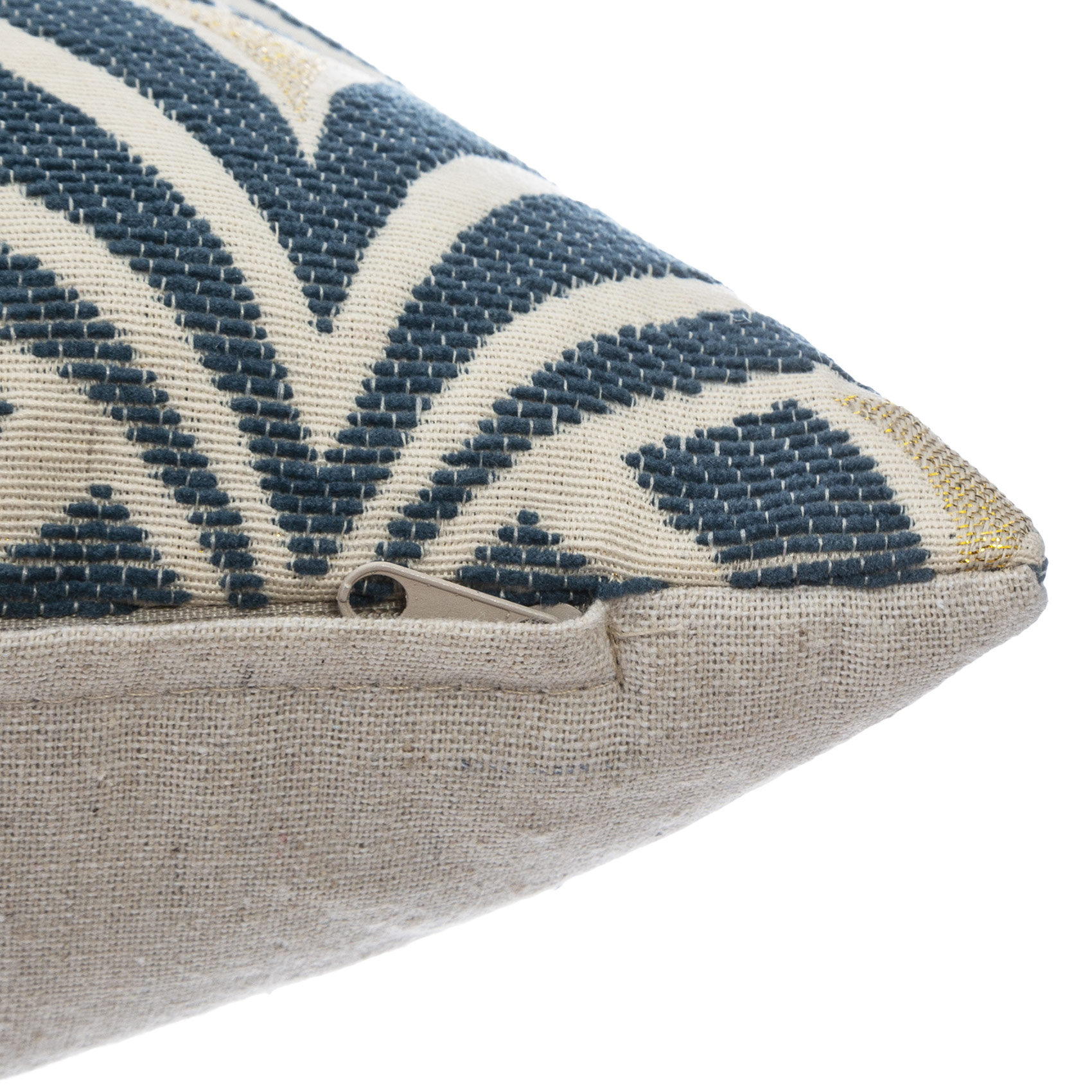 Housse de coussin géométrique en chenille — vue 4