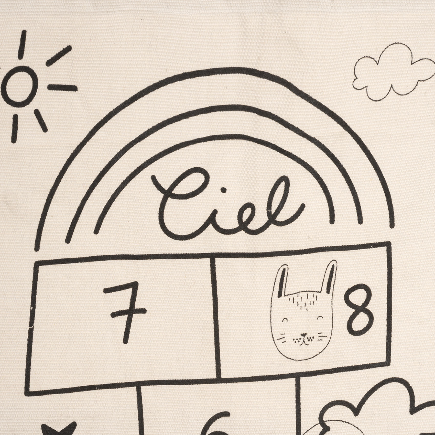 Tapis souple imprimé Marelle — vue 3