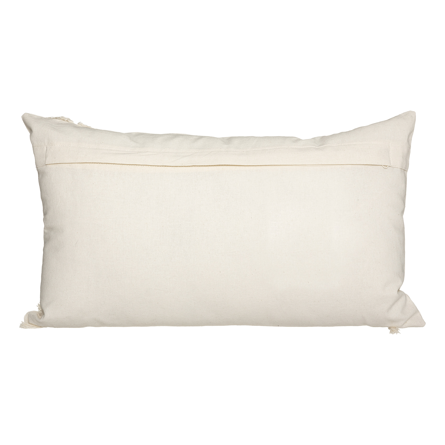 Coussin en coton et macramé — vue 3