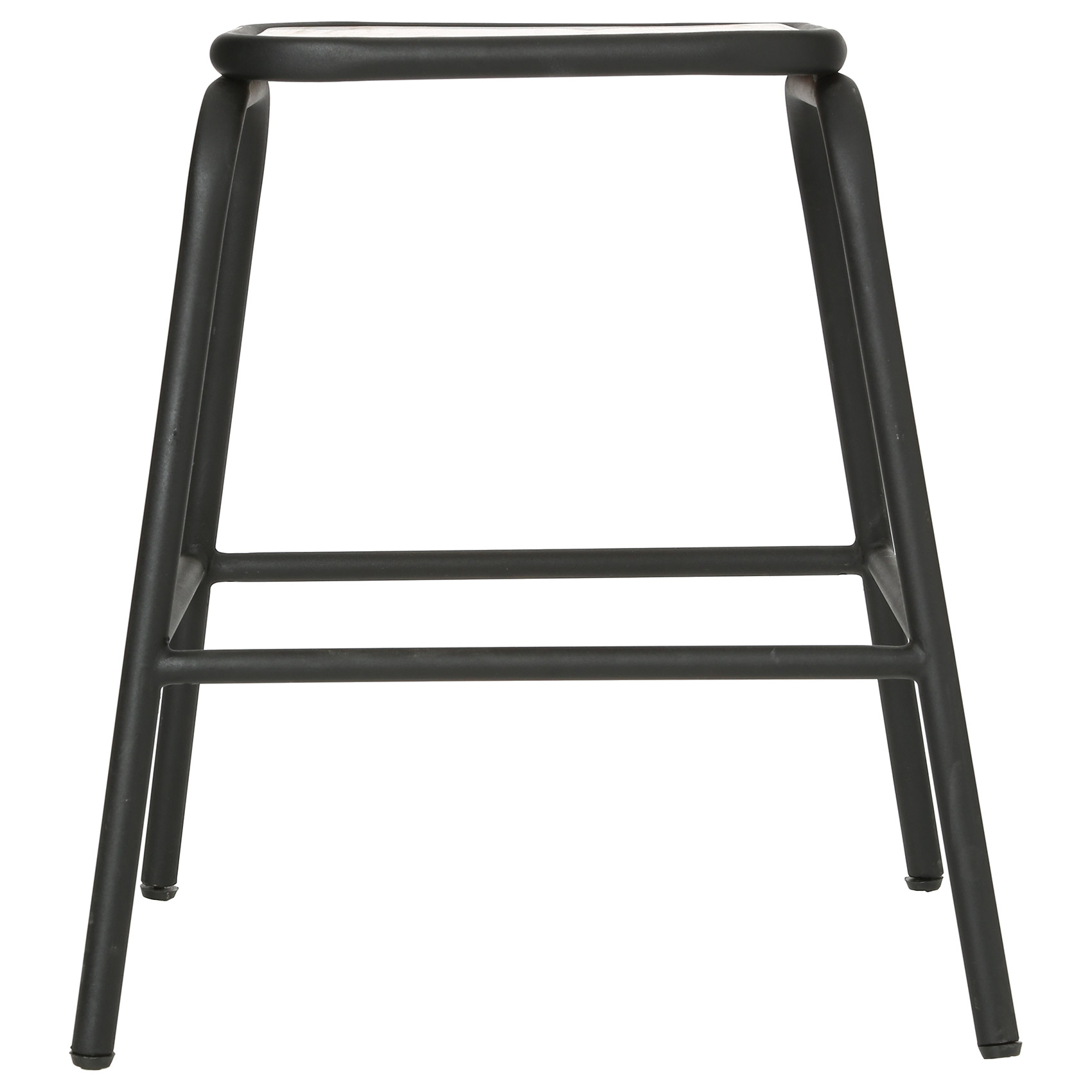 Lot de 2 tabourets style indus métal et bois — vue 3