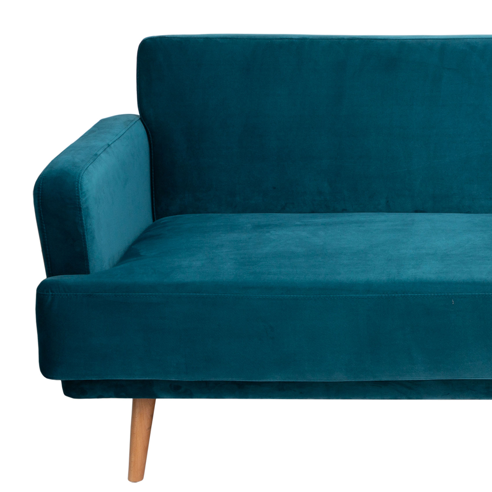 Canapé convertible 3 places en velours — vue 3