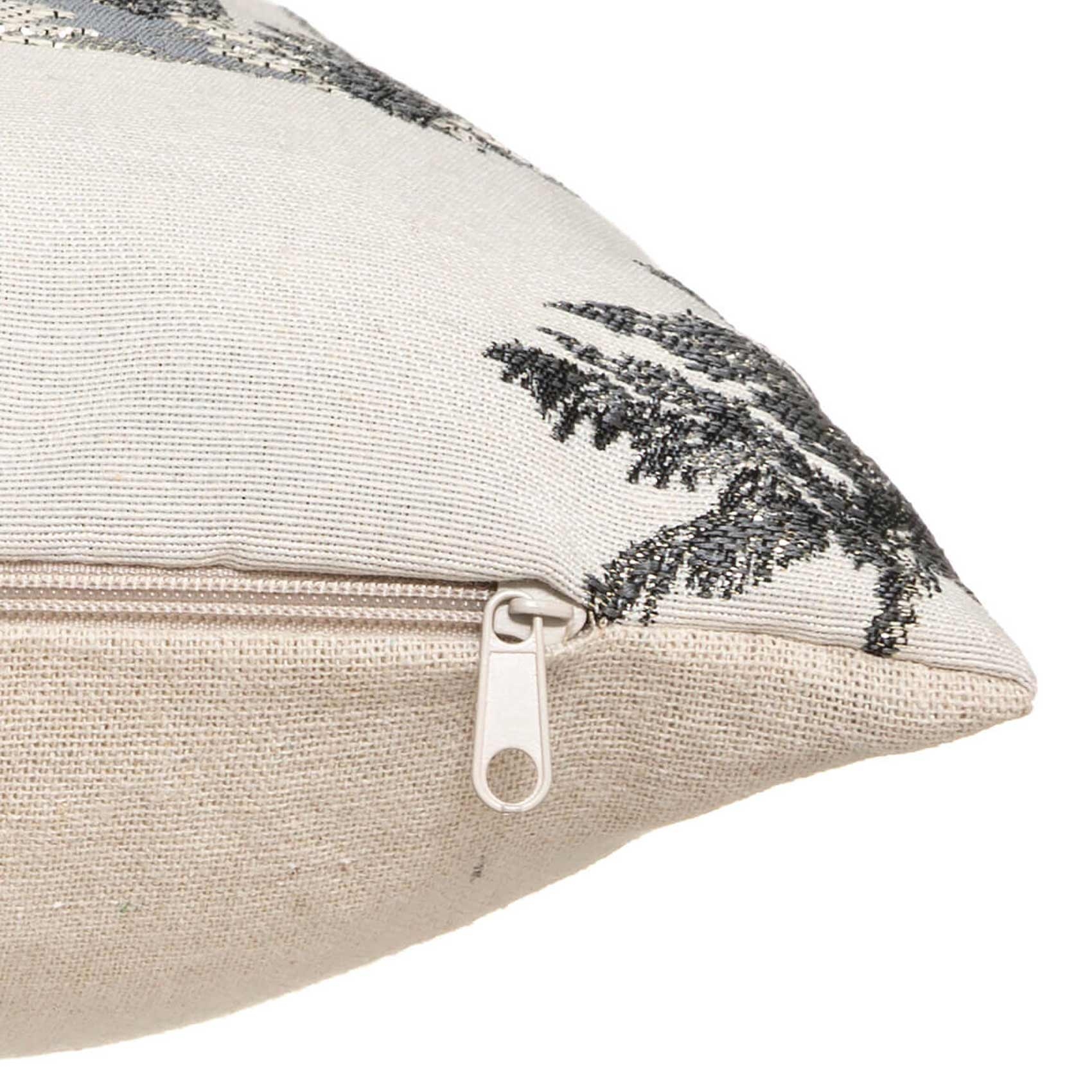 Housse de coussin jacquard exotique — vue 4