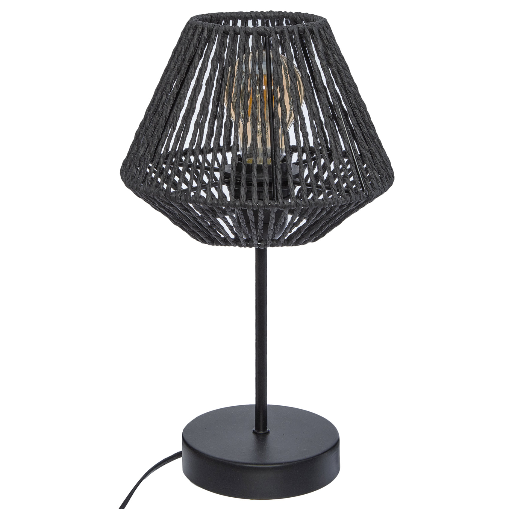 Lampe à poser corde