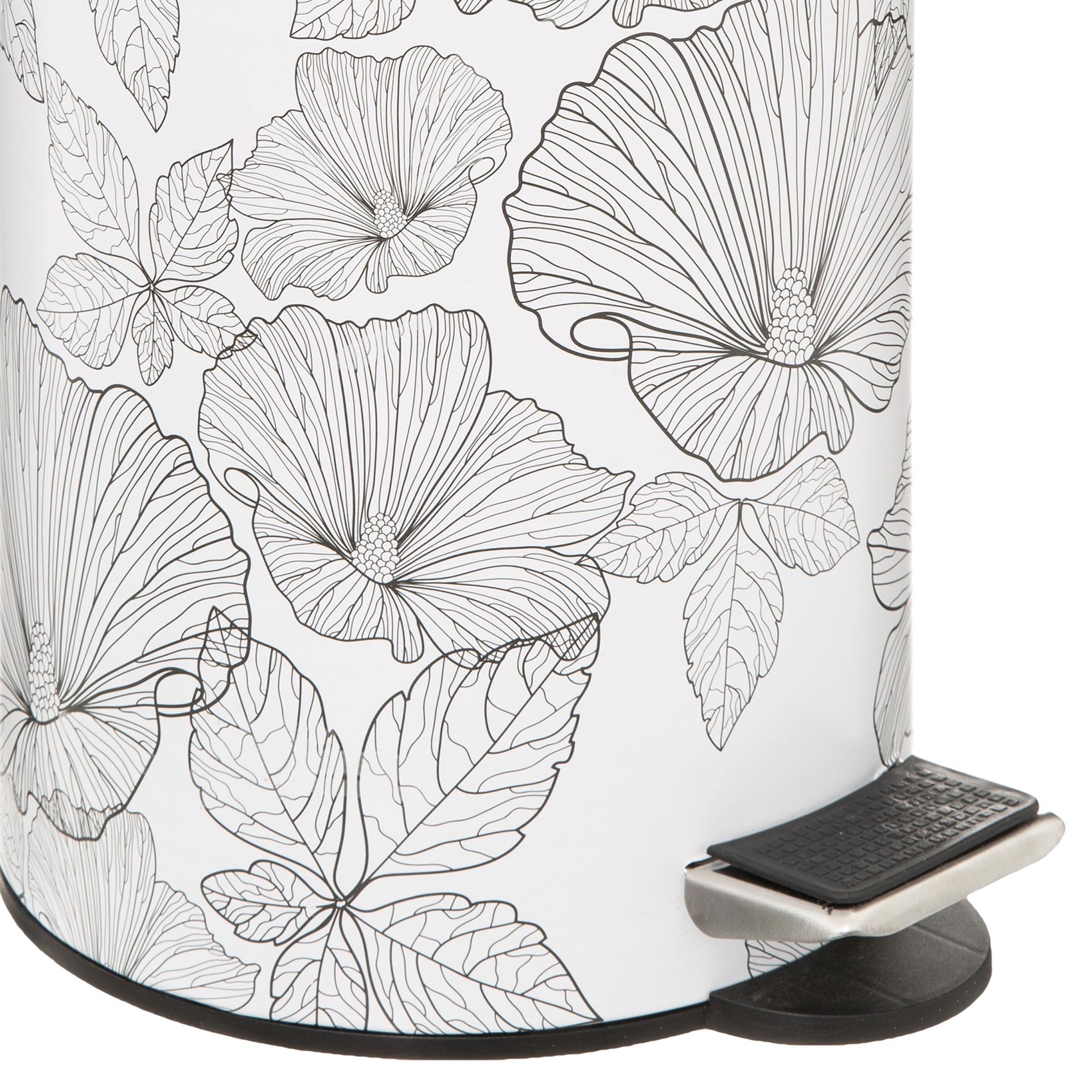 Poubelle à pédale esprit floral — vue 4